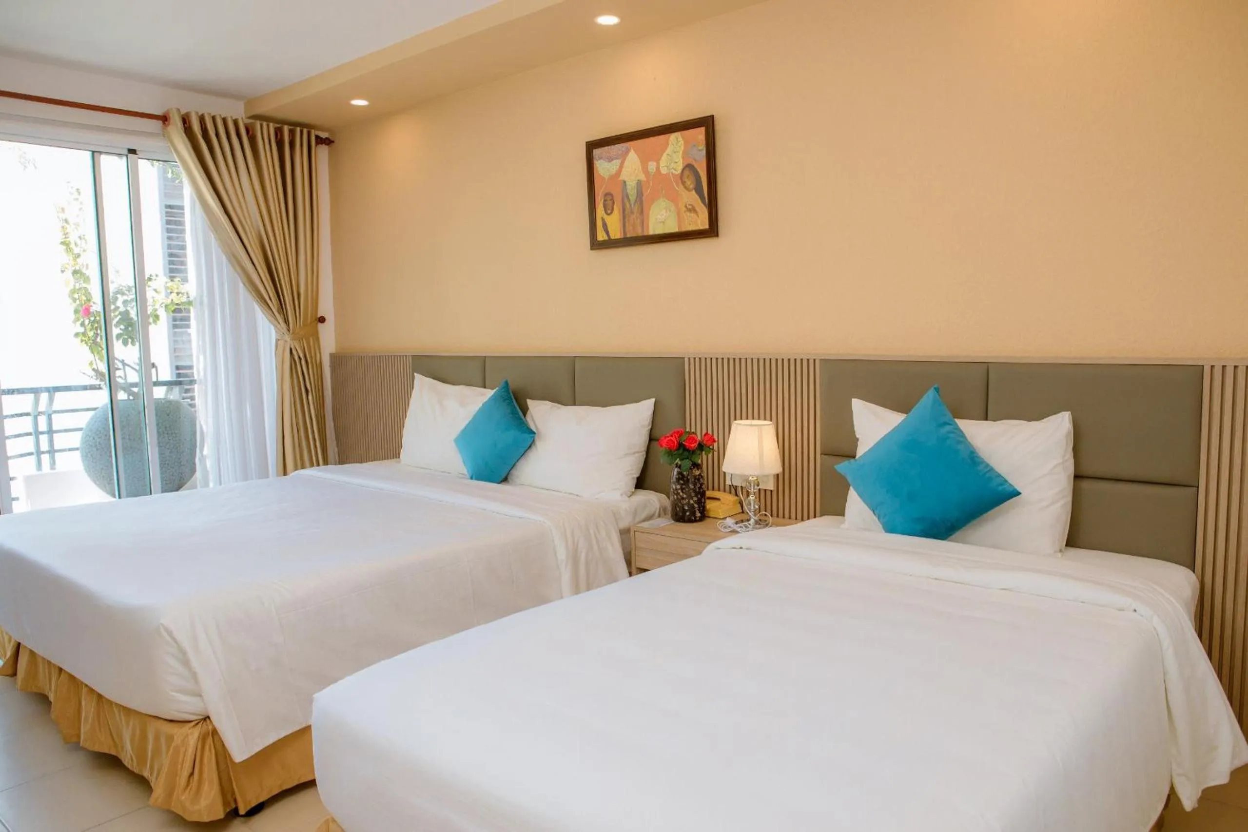 Bed in Lanxy Hotel Nha Trang