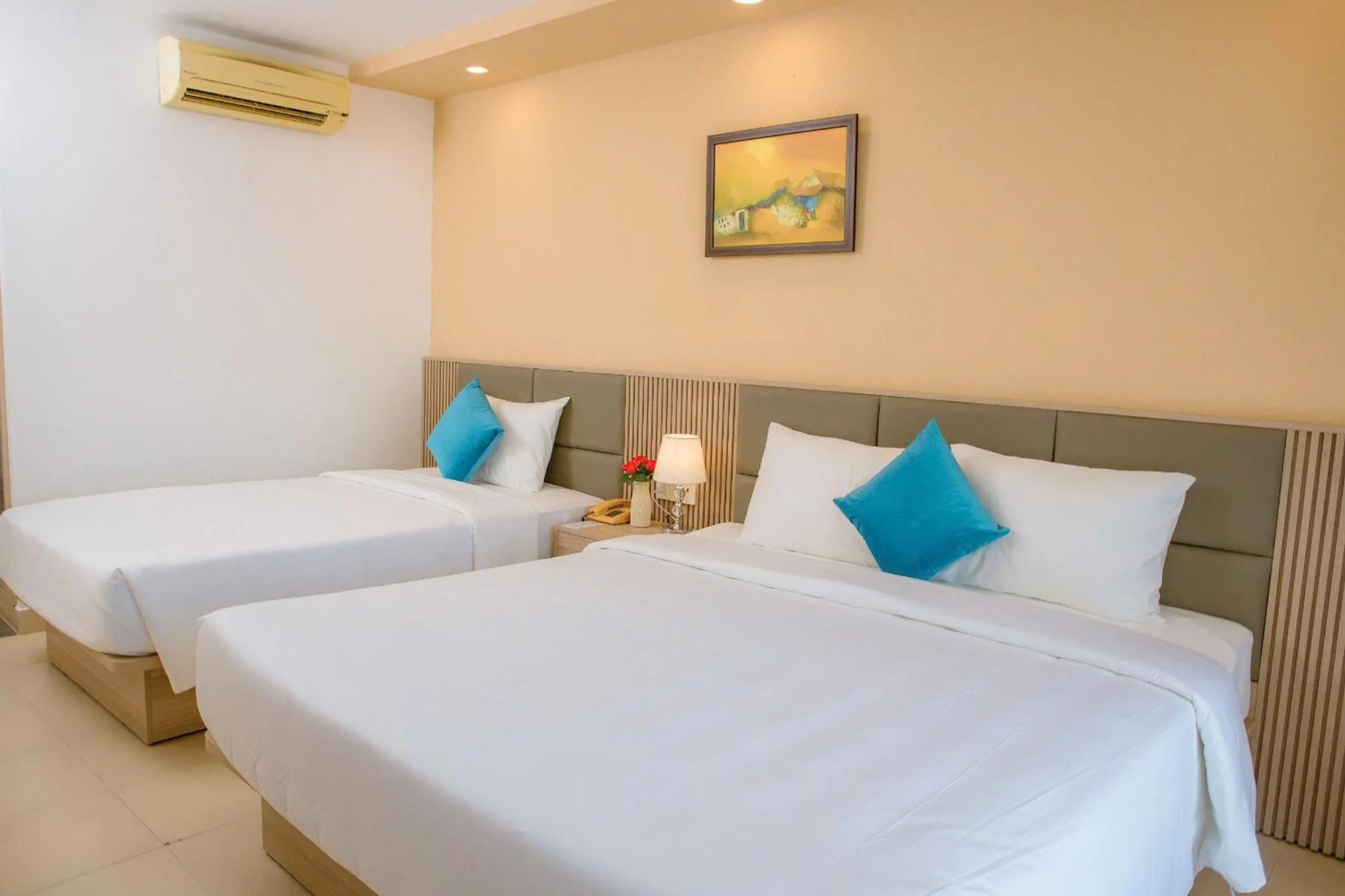 Bed in Lanxy Hotel Nha Trang