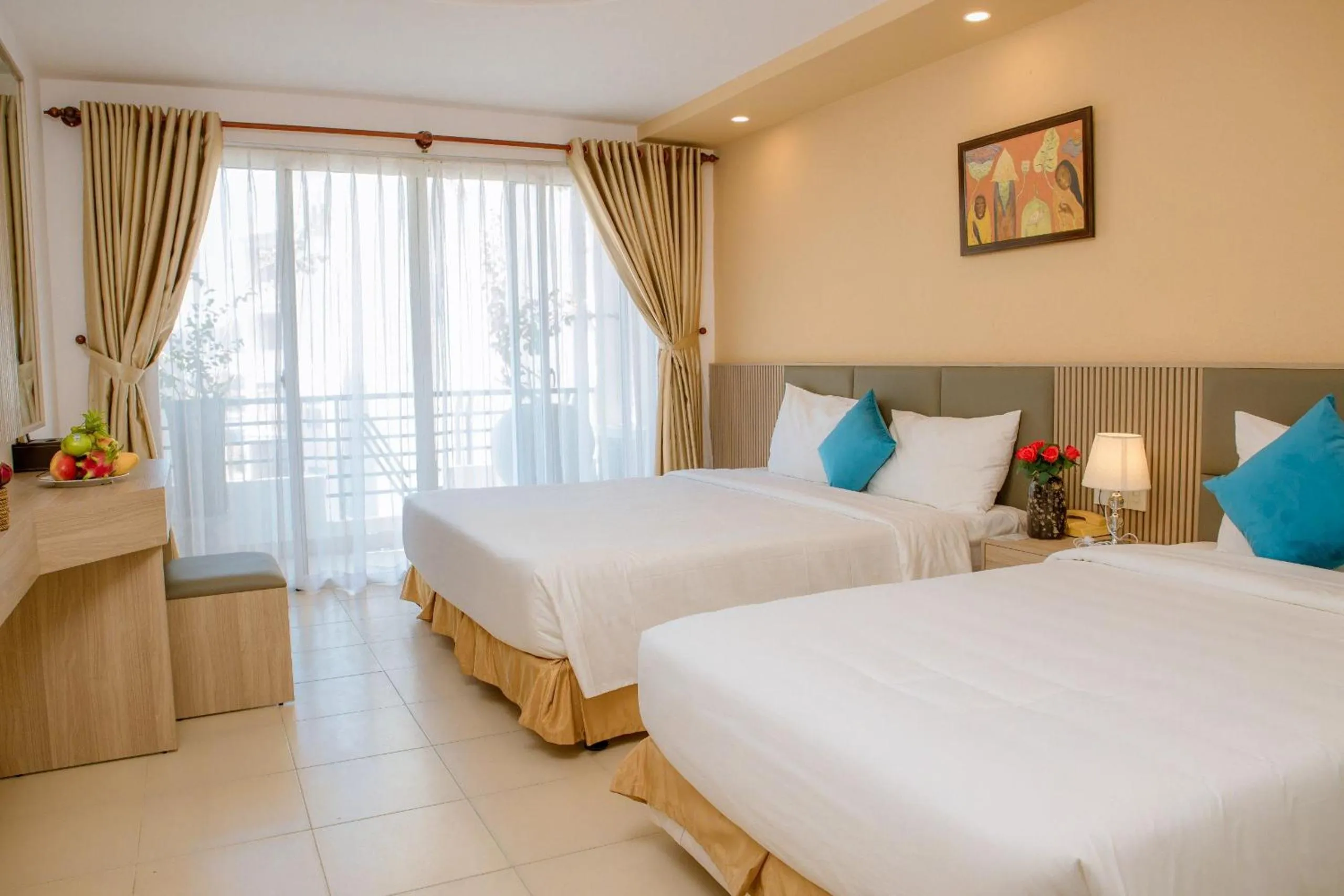 Bed in Lanxy Hotel Nha Trang