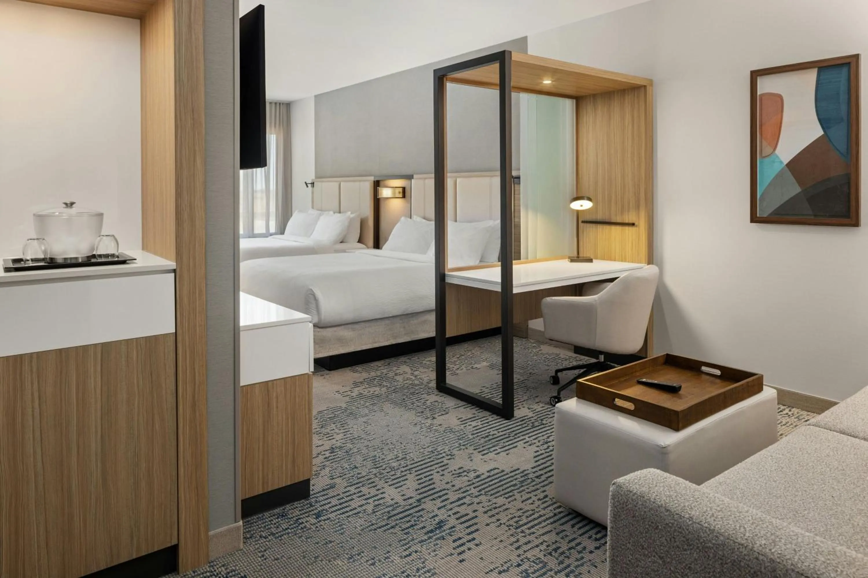 Bedroom, Bed in SpringHill Suites by Marriott Bettendorf