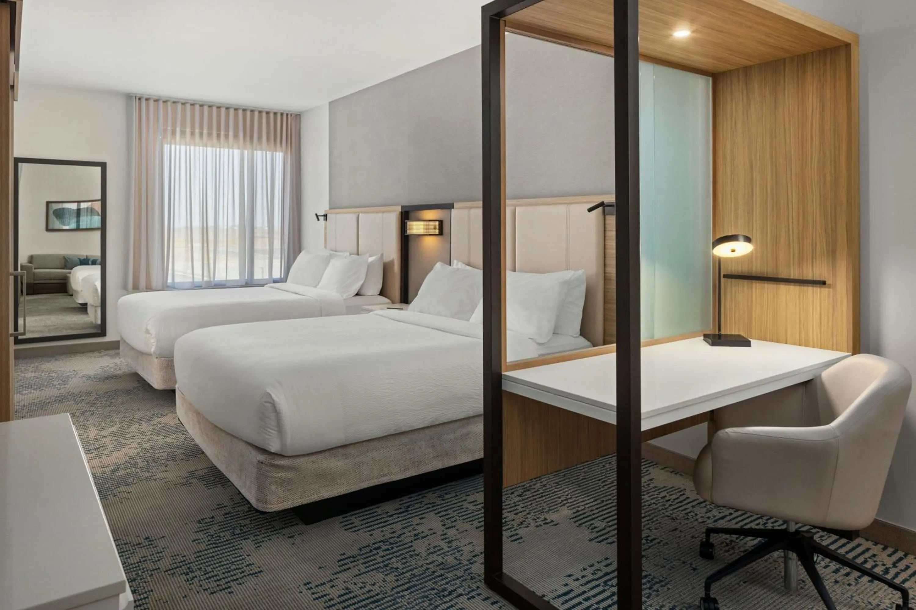 Bedroom, Bed in SpringHill Suites by Marriott Bettendorf