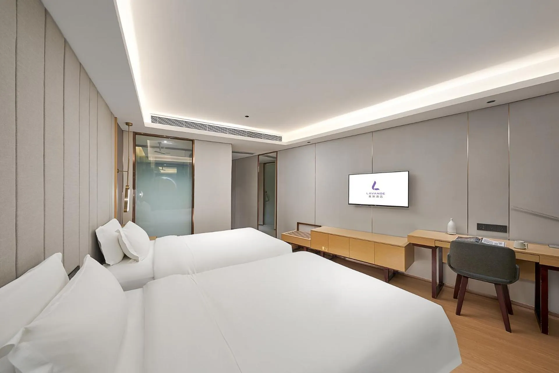Bed in Lavande Hotel Guangzhou Beijing Road Pedestrian Street Haizhu Square Metro Station Branch - Free Deliver Service to Canton Fair Complex During Canton Fair Period