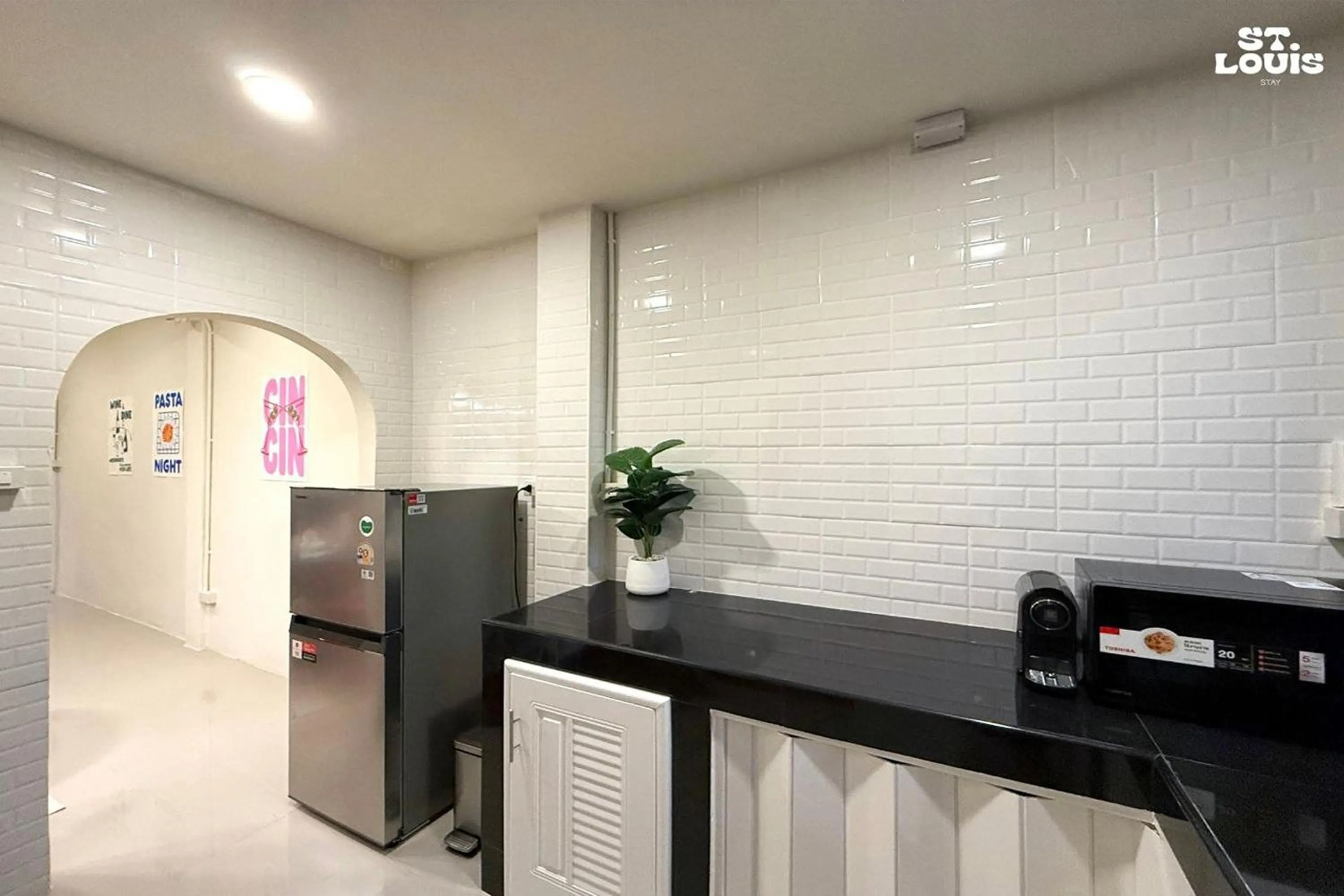 kitchen in Saint Louis Stay