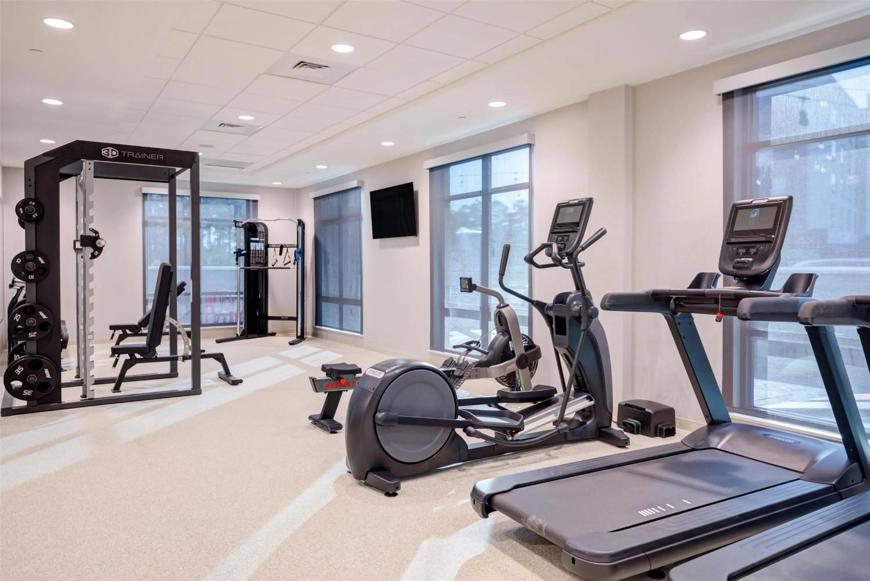 Fitness centre/facilities in Home2 Suites By Hilton Smithfield Selma