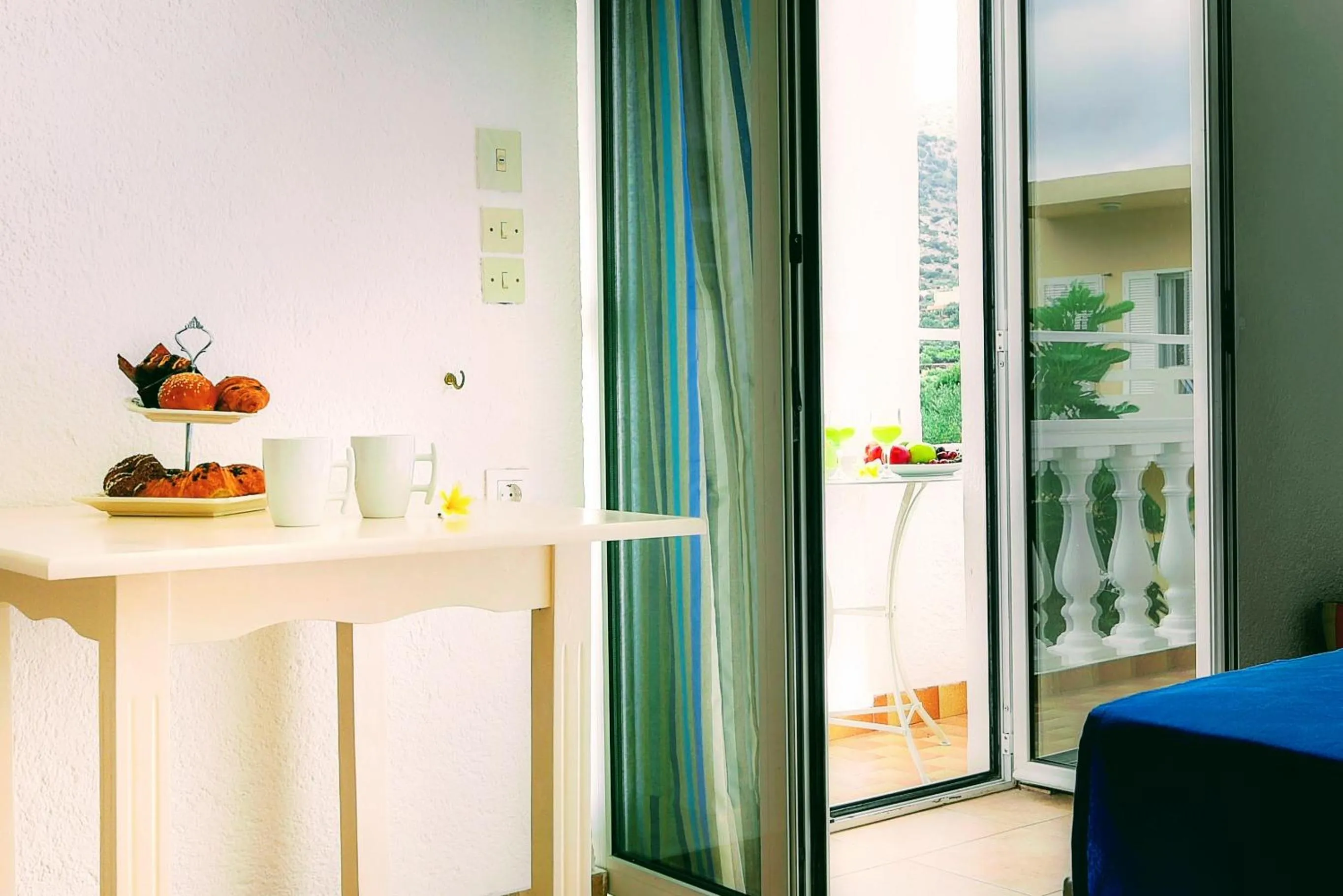 Balcony/Terrace in Ibiscus Hotel Malia