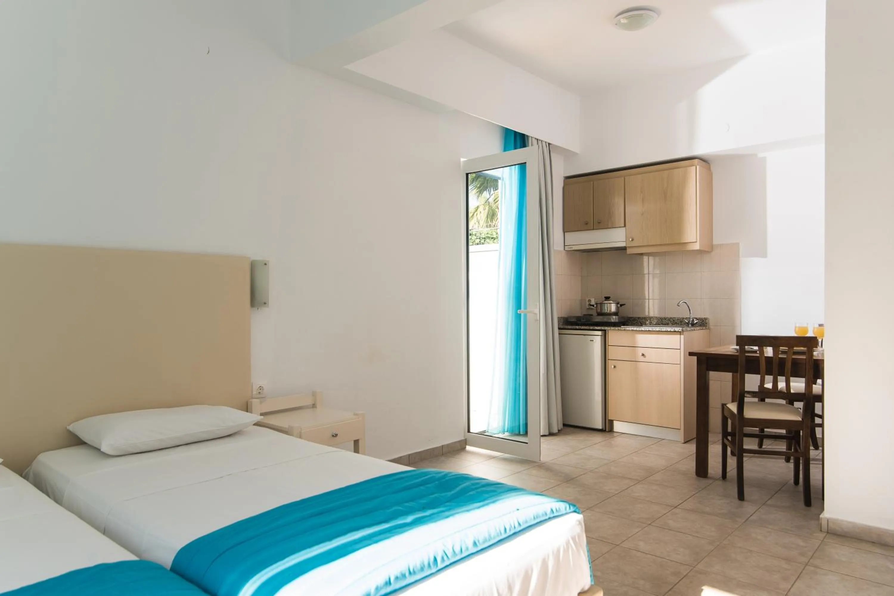 Kitchen or kitchenette in Ibiscus Hotel Malia