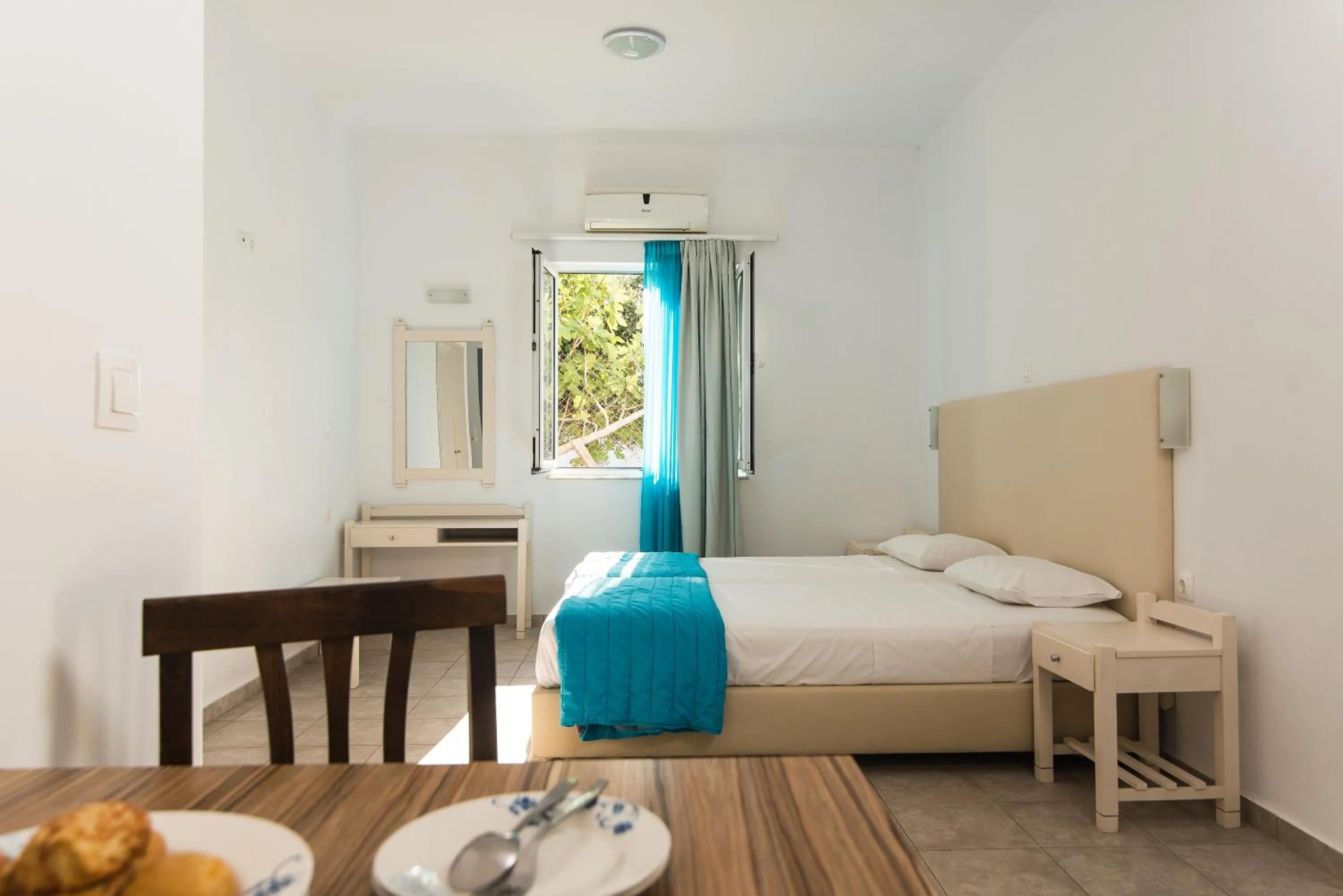 Dining area in Ibiscus Hotel Malia
