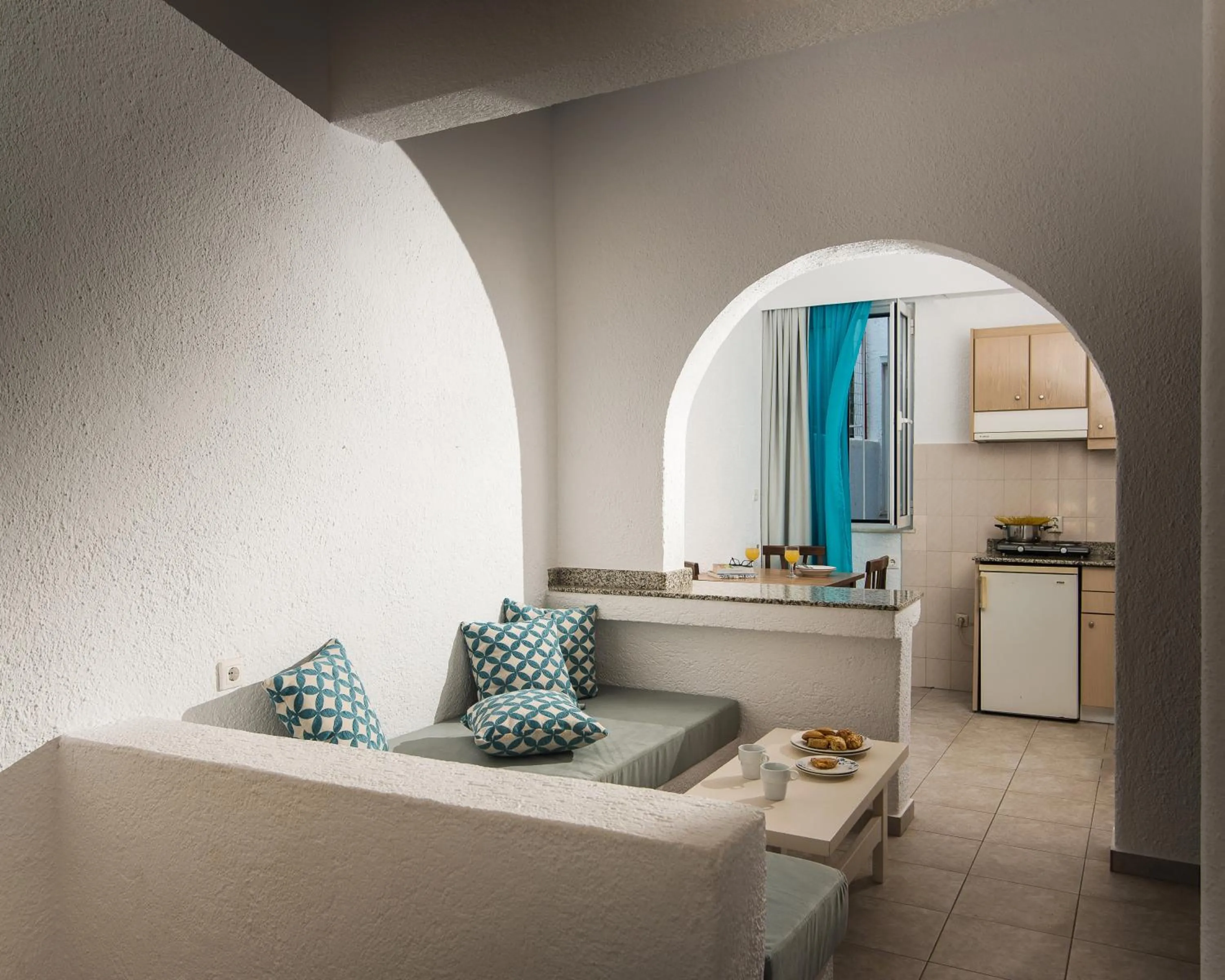Kitchen or kitchenette in Ibiscus Hotel Malia