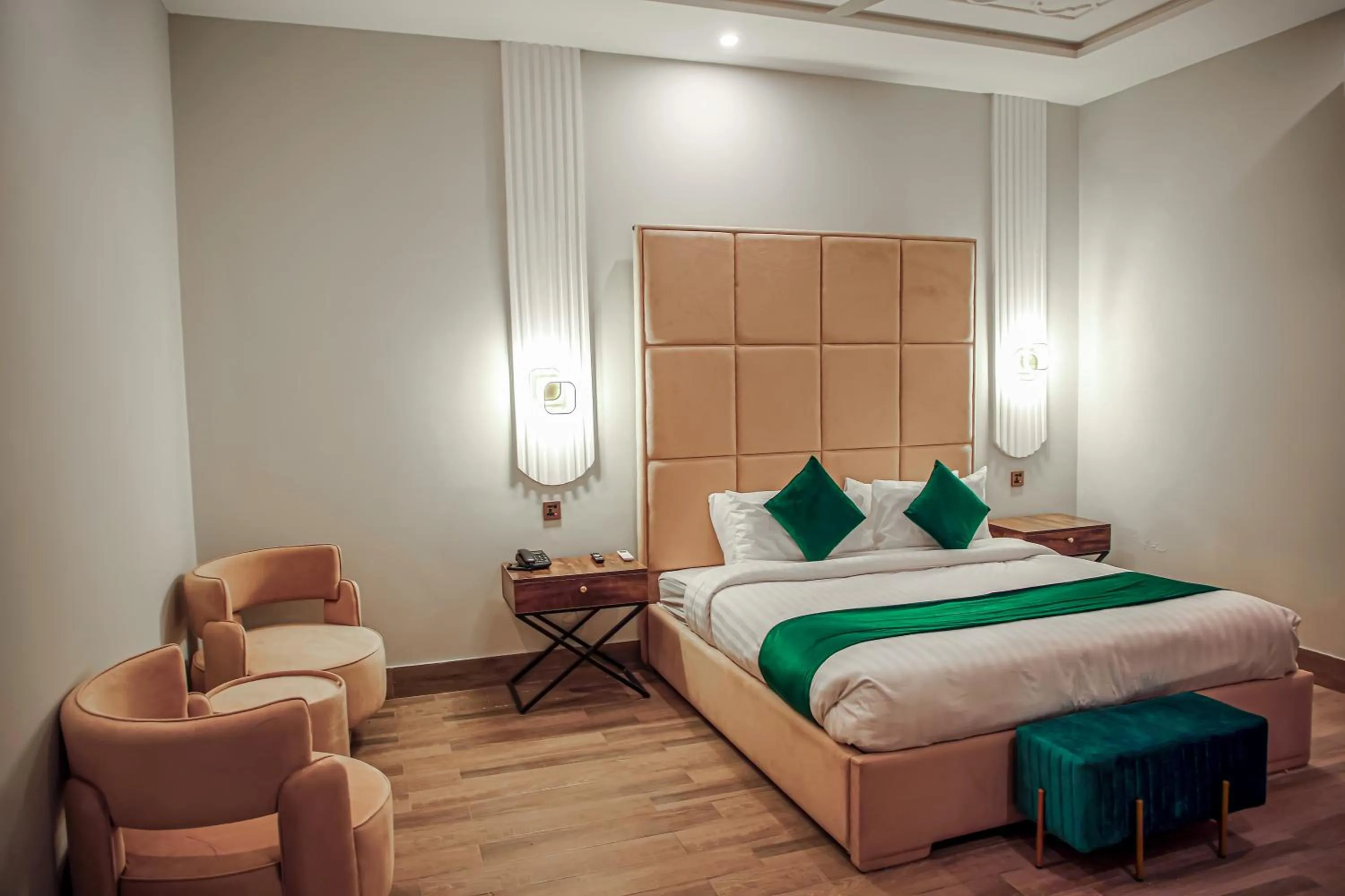 Bed in Grand Shalimar Hotel