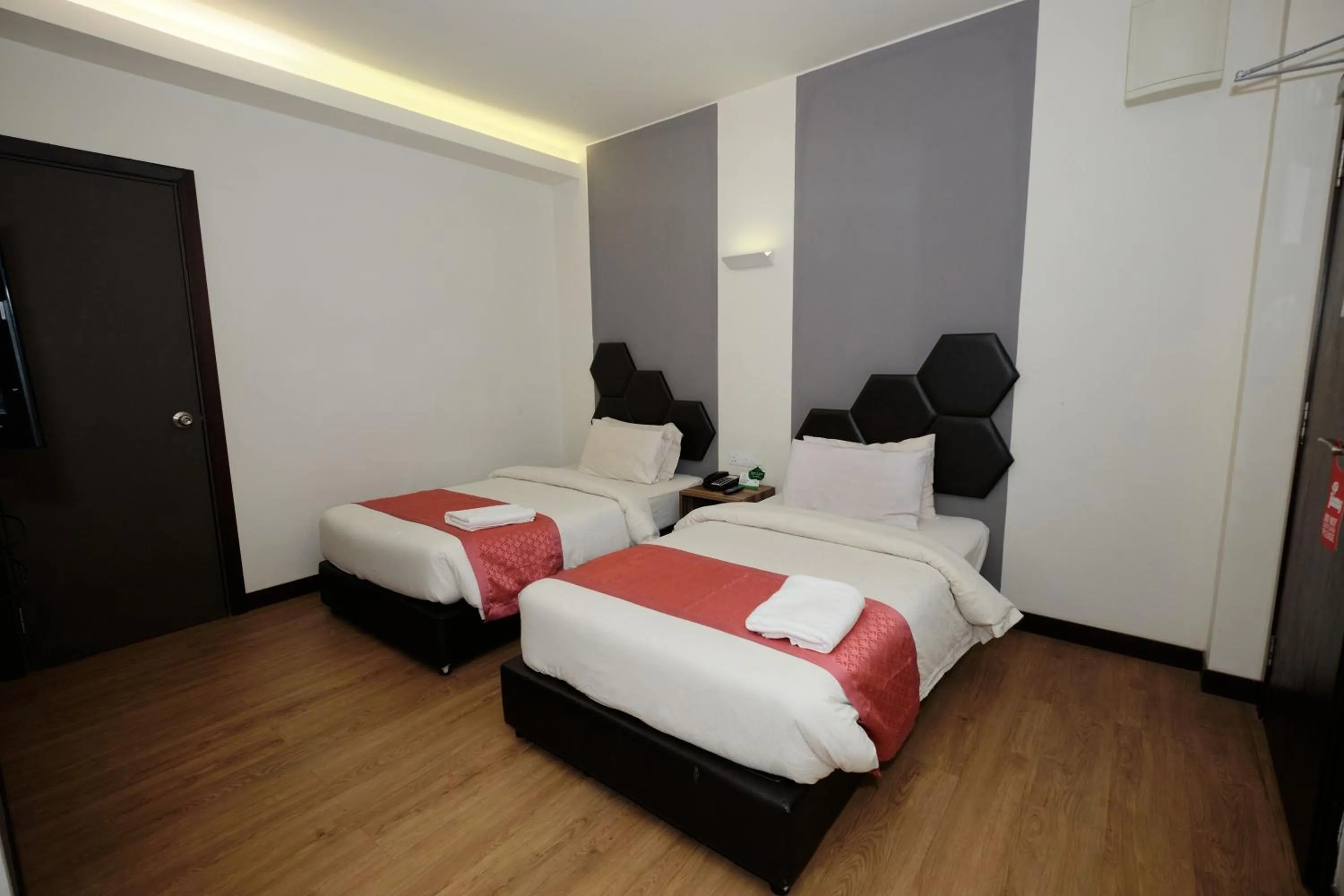 Bed in Memoire Hornbill Hotel Kuching Sarawak