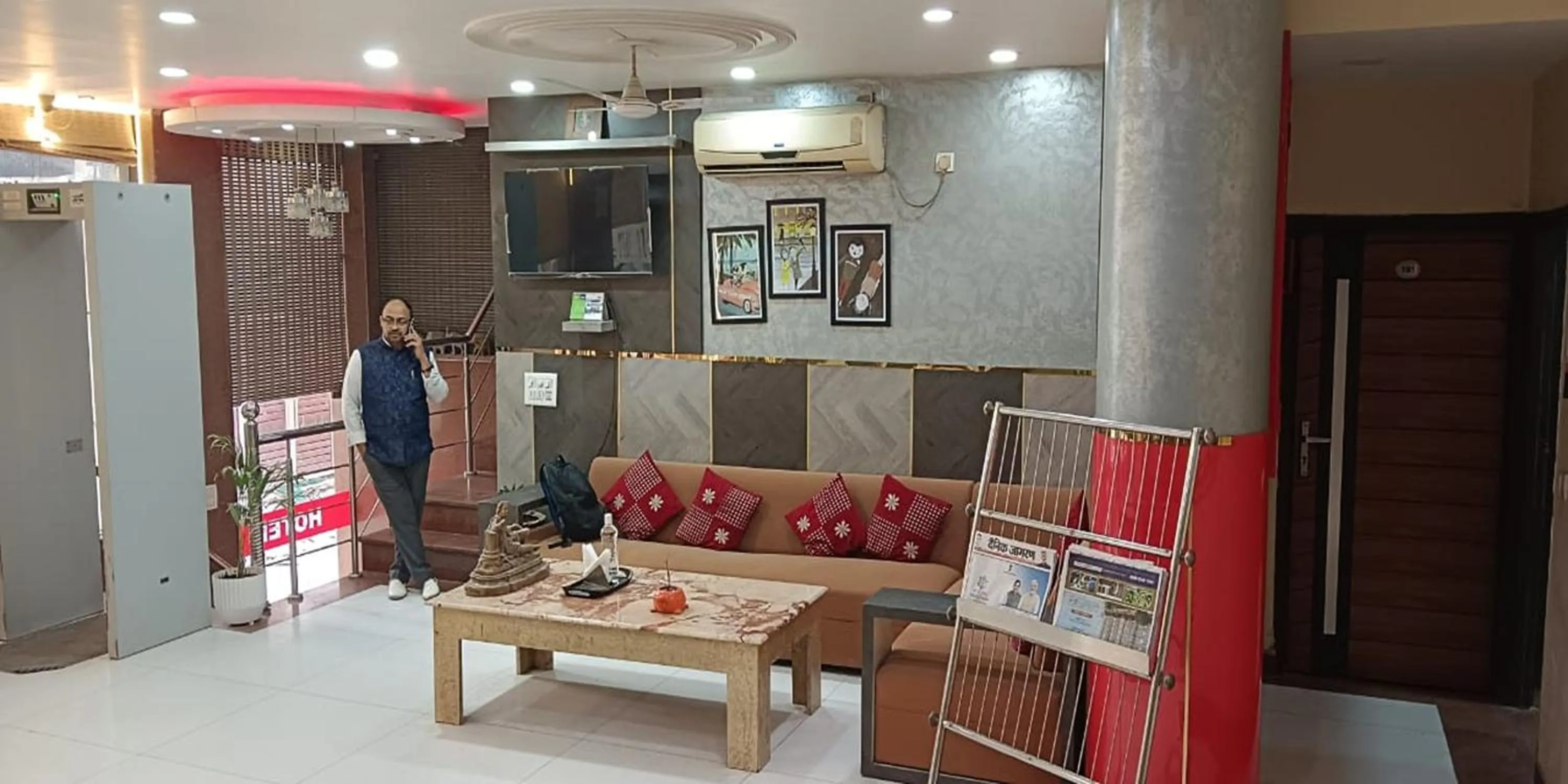 Lobby or reception in Hotel RTS Plaza Near IGI Airport