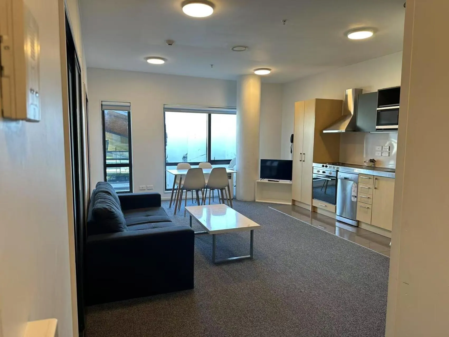 Communal lounge/ TV room in MCentral Apartments Manukau