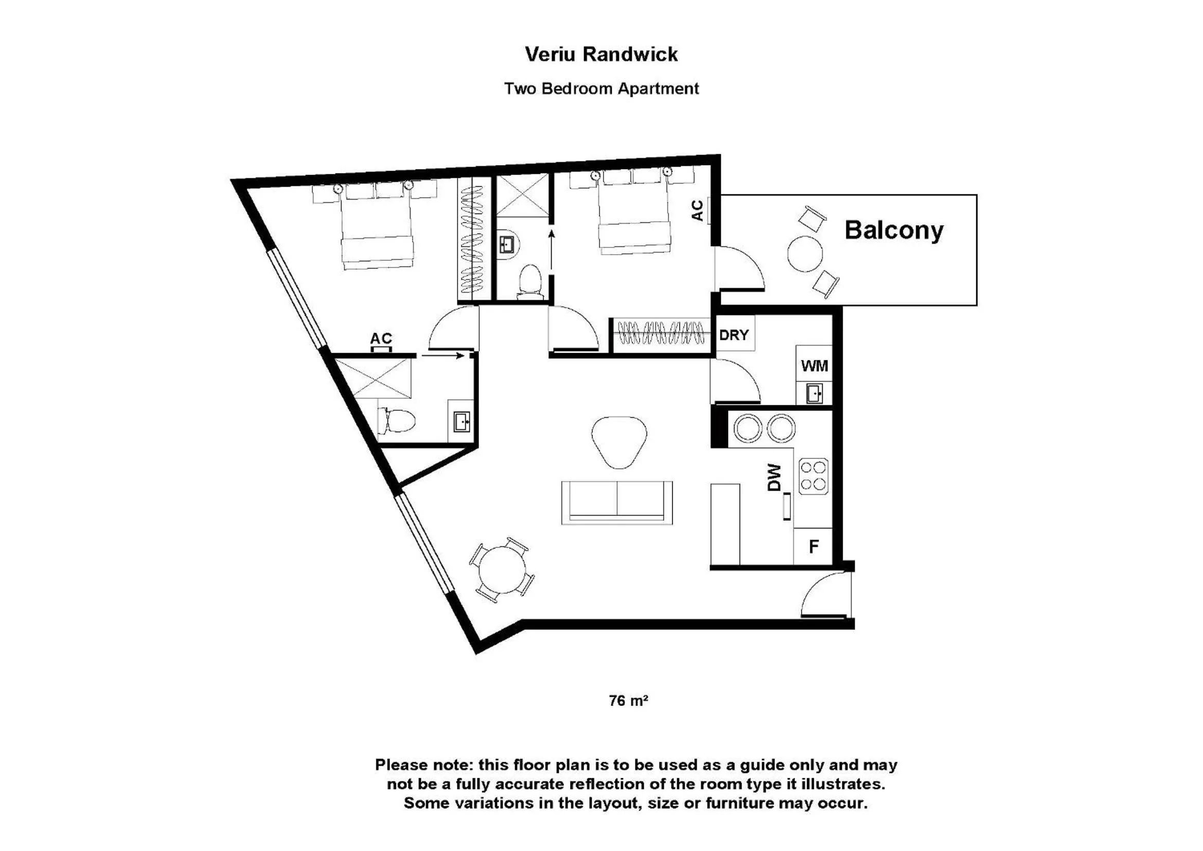 Floor plan in Veriu Randwick