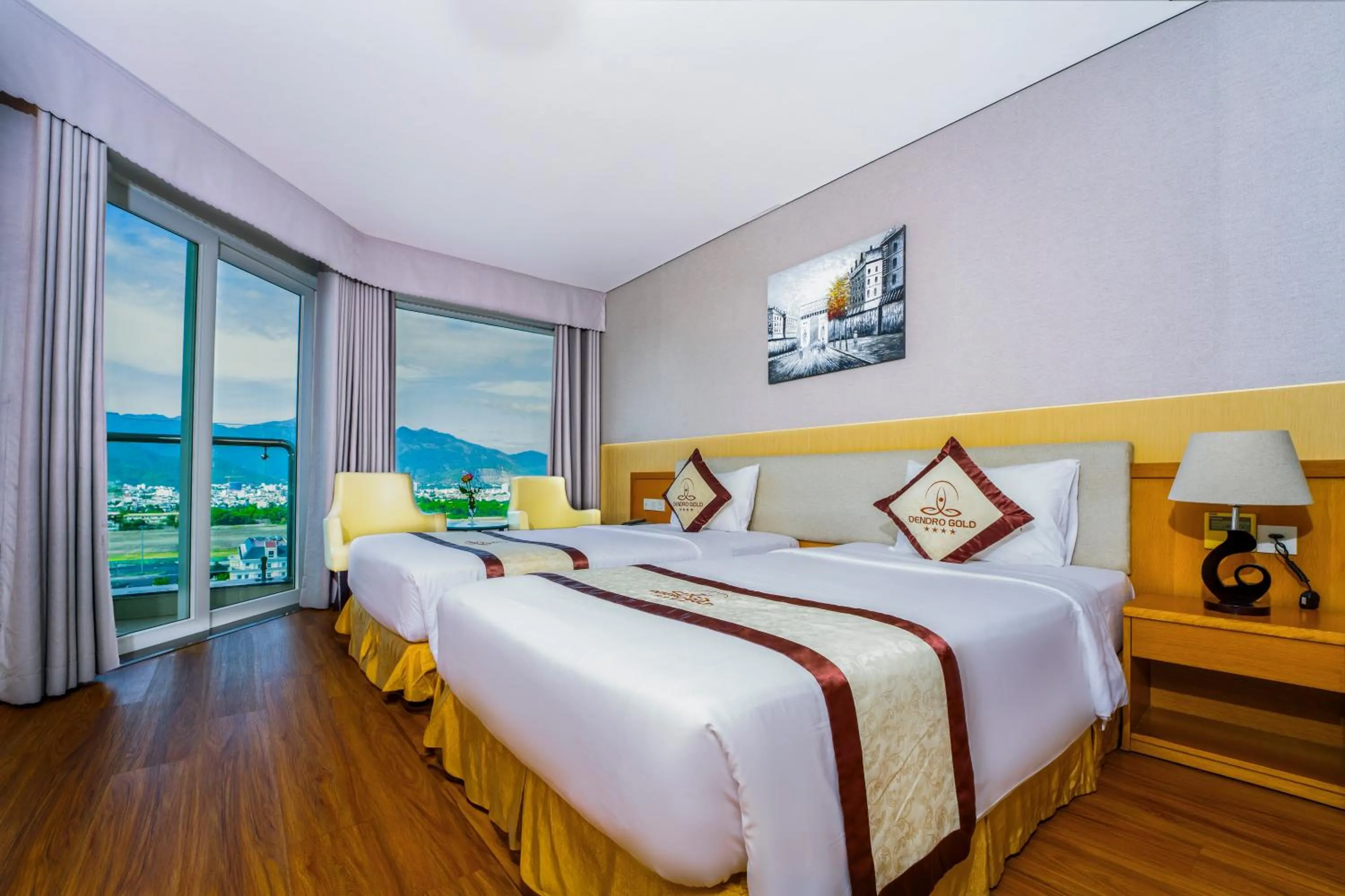 Photo of the whole room, Bed in Dendro Gold Hotel