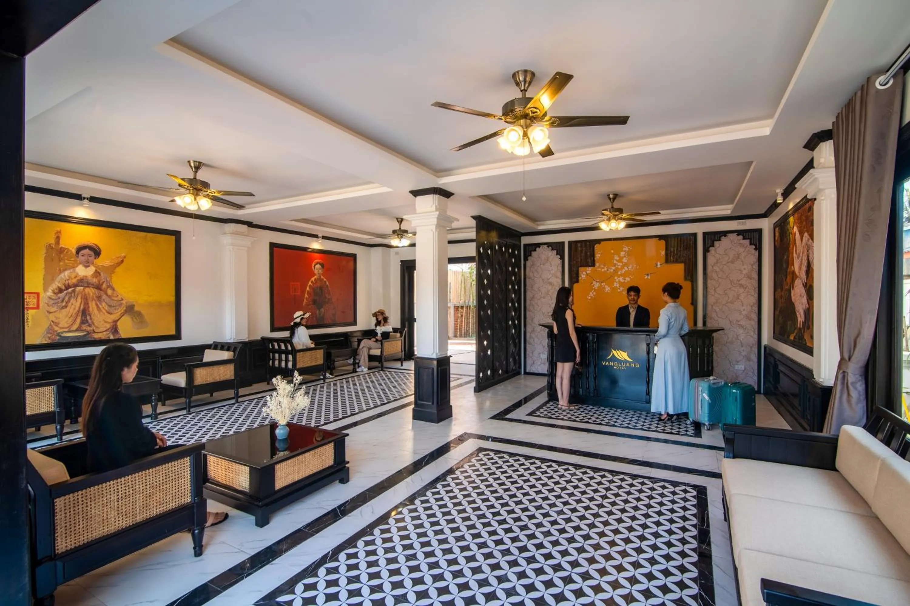 Lobby or reception in Luang Prabang Vang Luang Hotel
