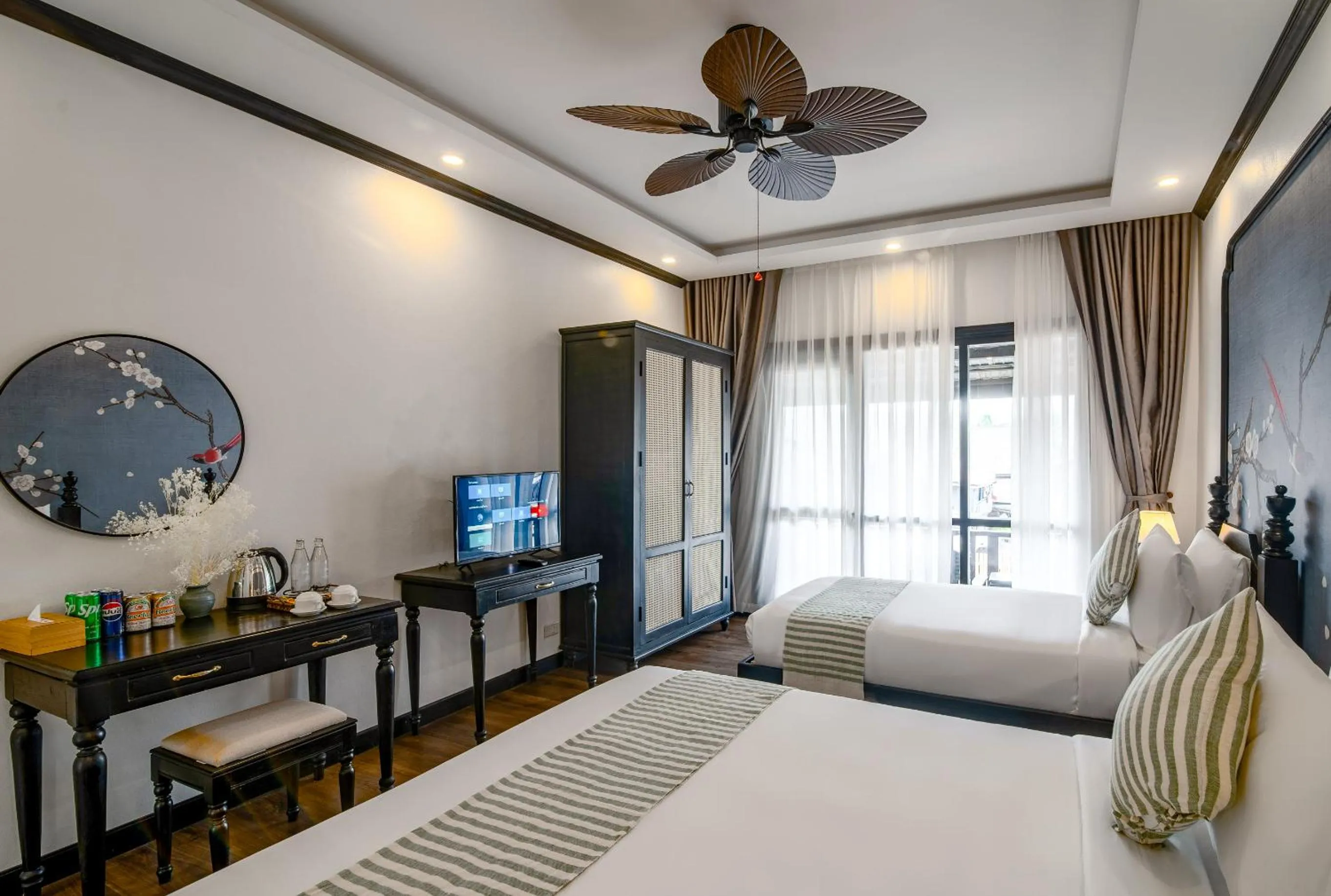 Photo of the whole room, Bed in Luang Prabang Vang Luang Hotel