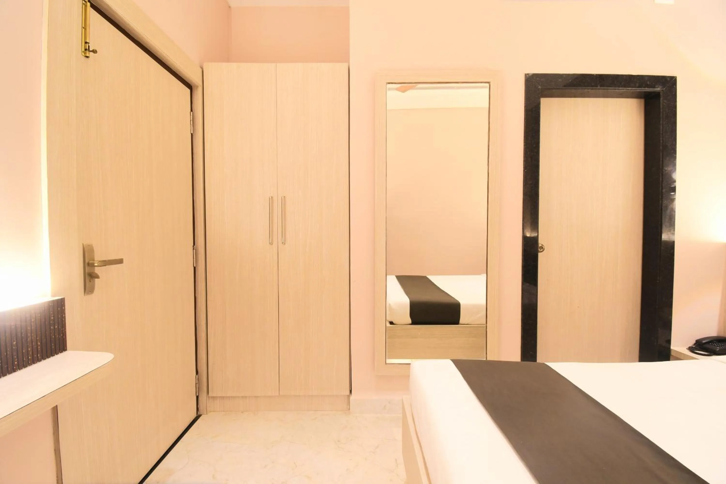 Bed in Hotel Sai Swastik