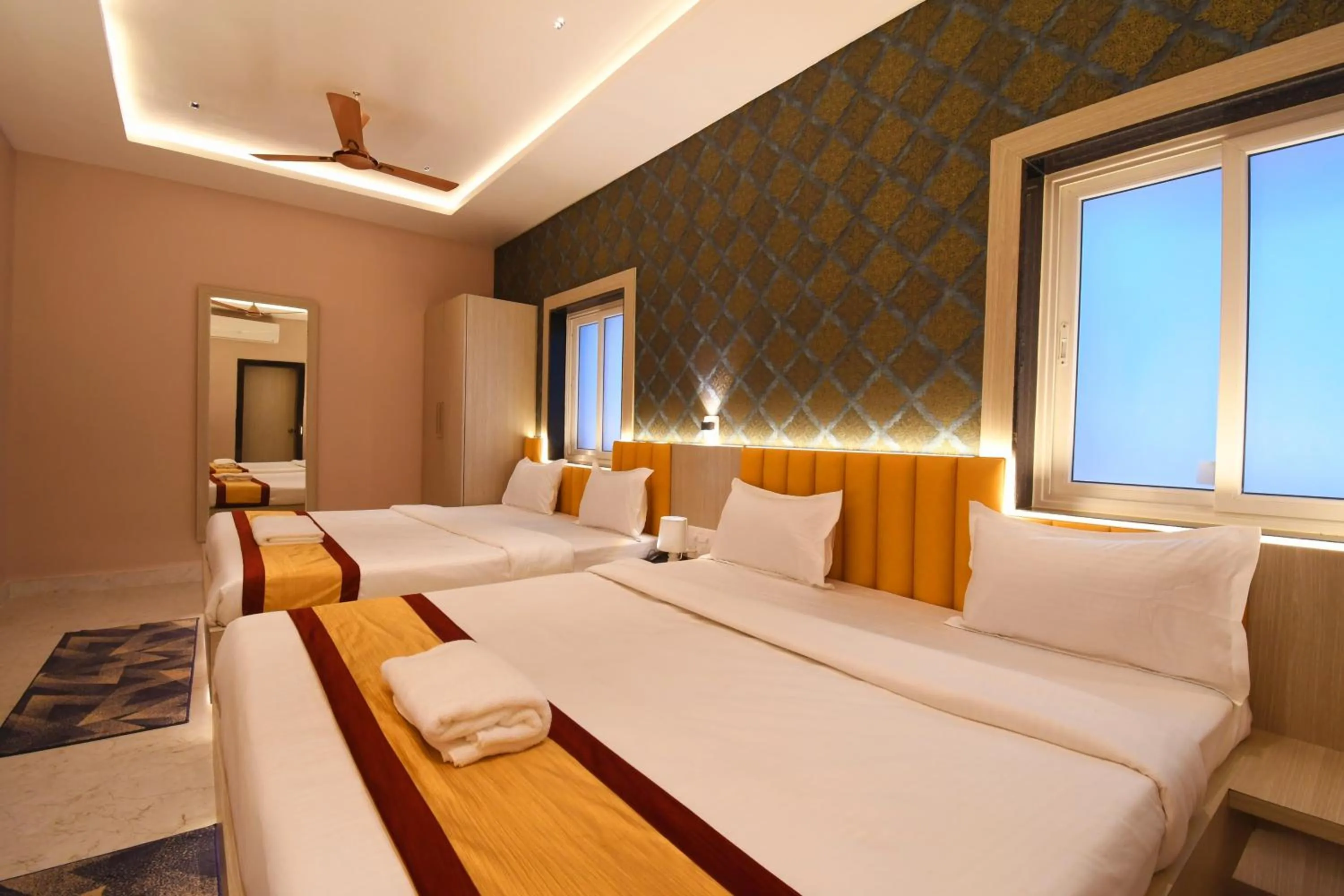 Bed in Hotel Sai Swastik