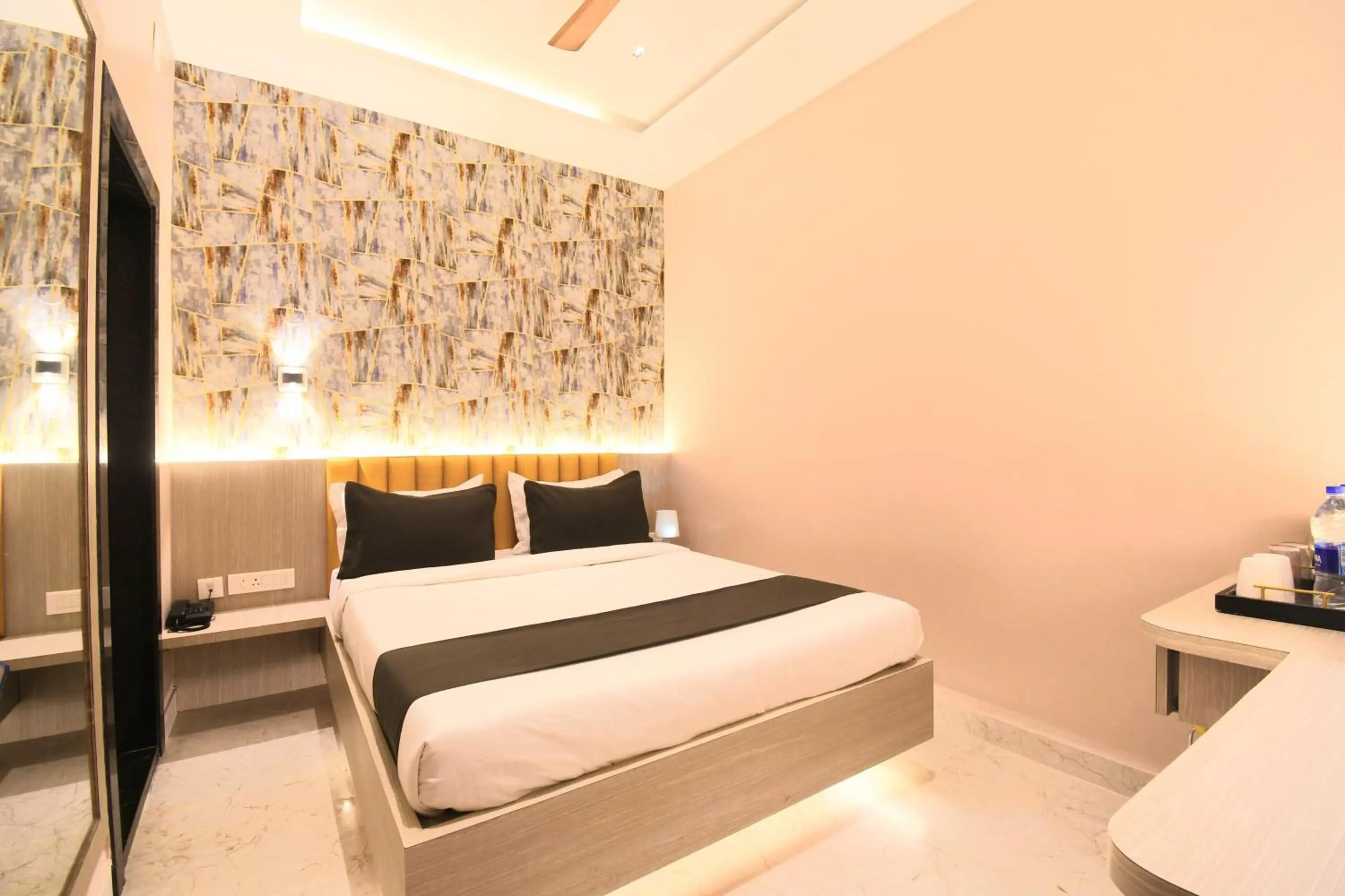 Bed in Hotel Sai Swastik