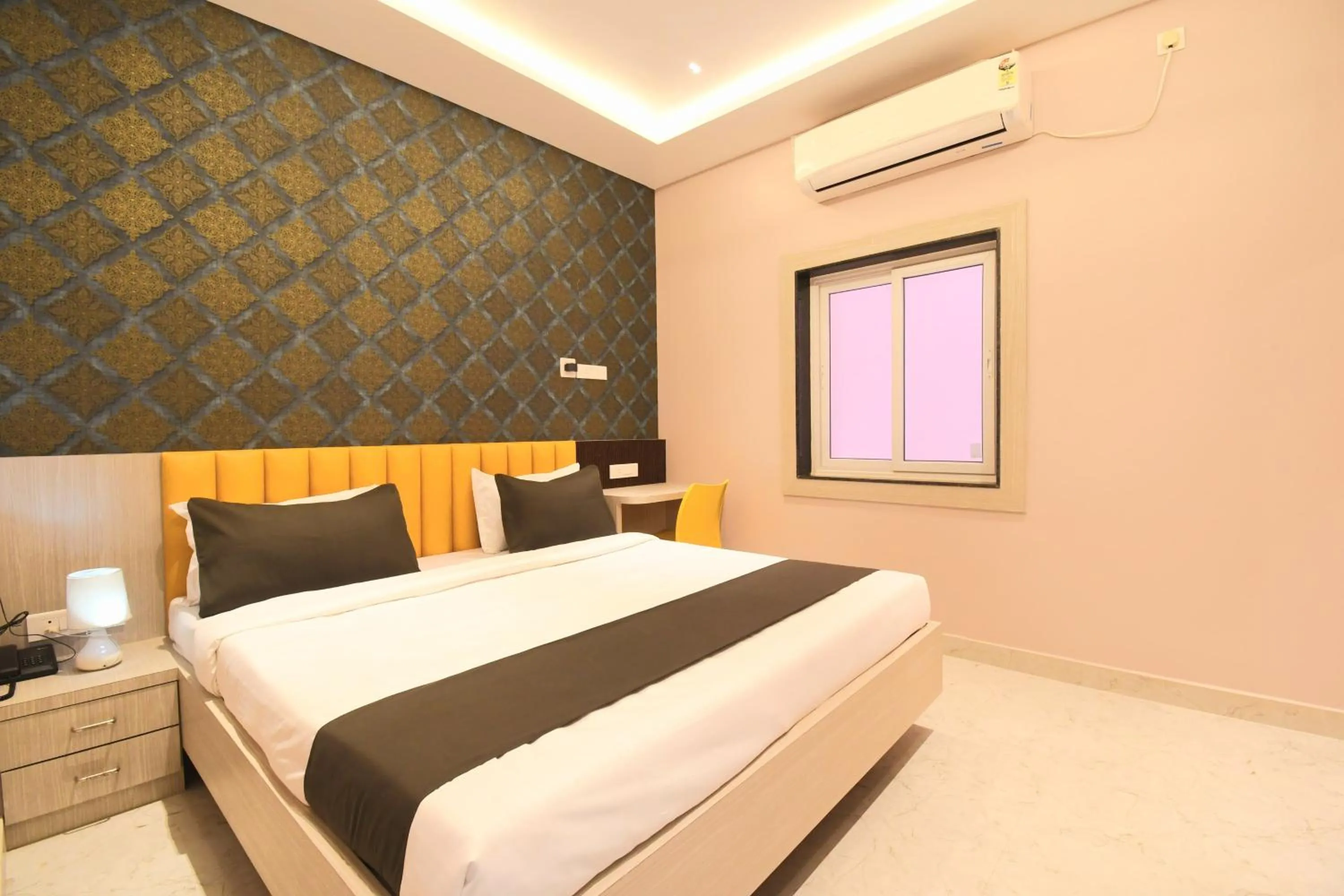 Bed in Hotel Sai Swastik