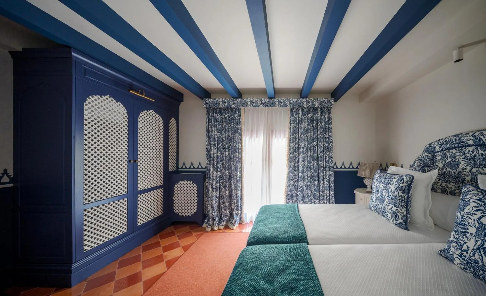 Decorative detail, Bed in Cristine Bedfor Sevilla Boutique Hotel