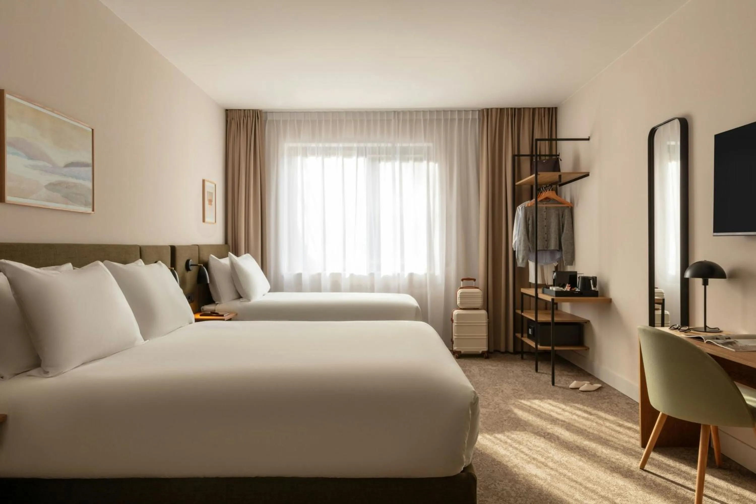 Photo of the whole room, Bed in Hotel Middelland Rotterdam