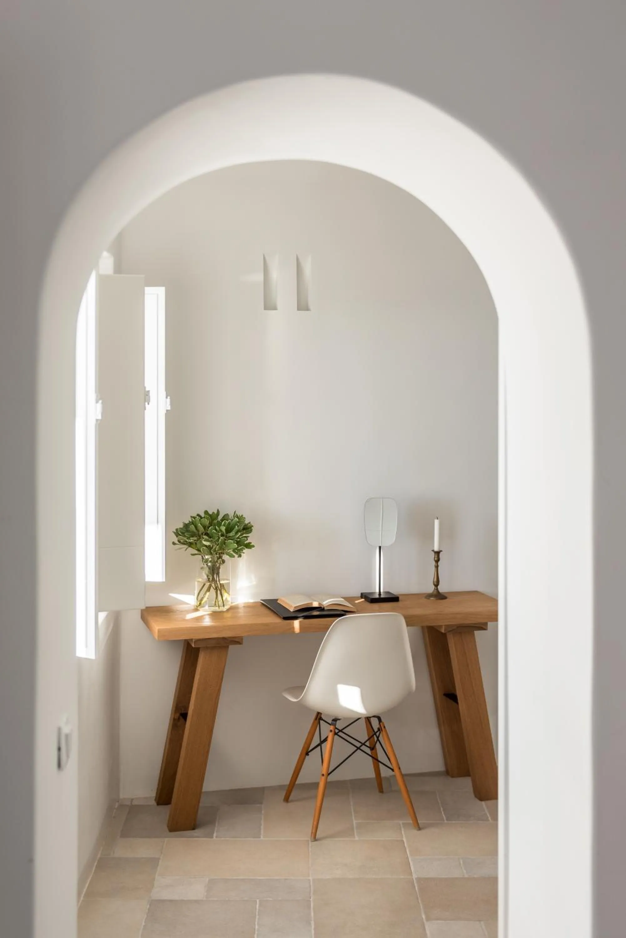 Seating area in Porto Fira Suites