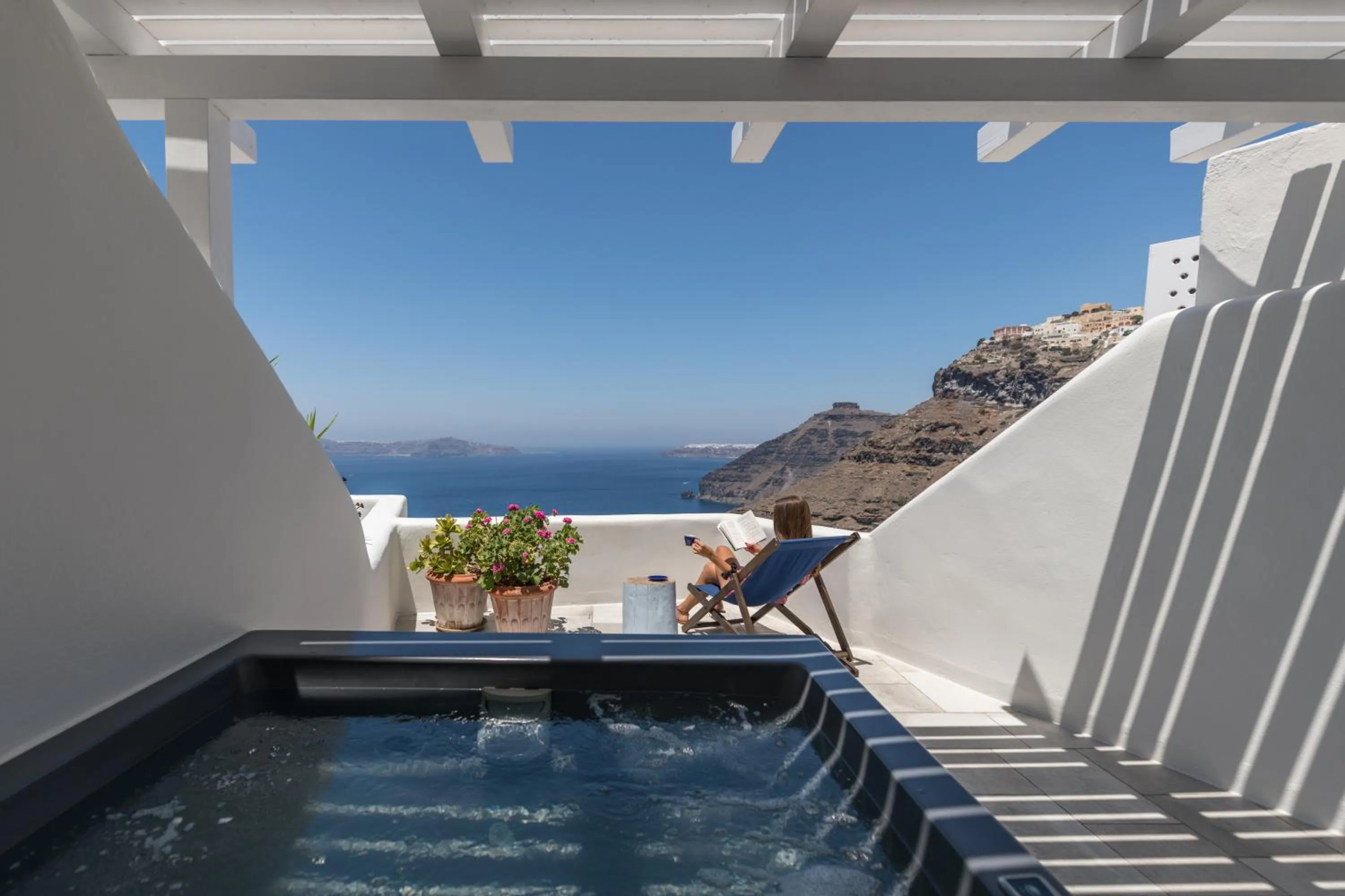 Hot Tub in Porto Fira Suites