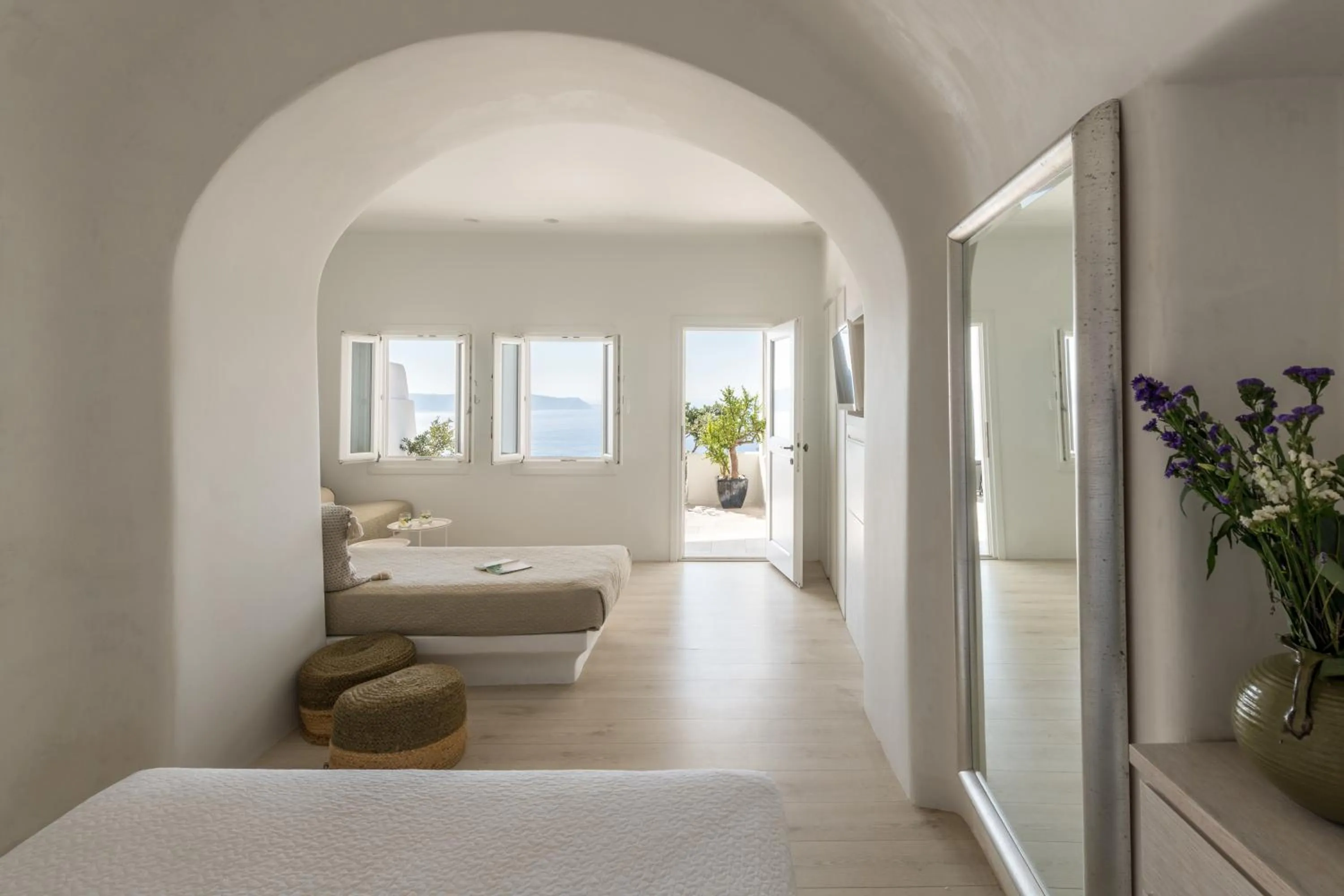 Bed in Porto Fira Suites