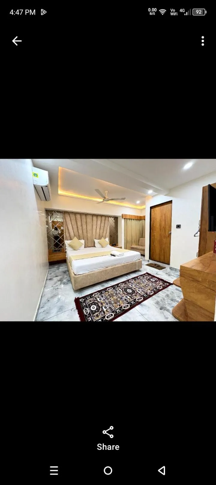 Bed in Hotel Skyland