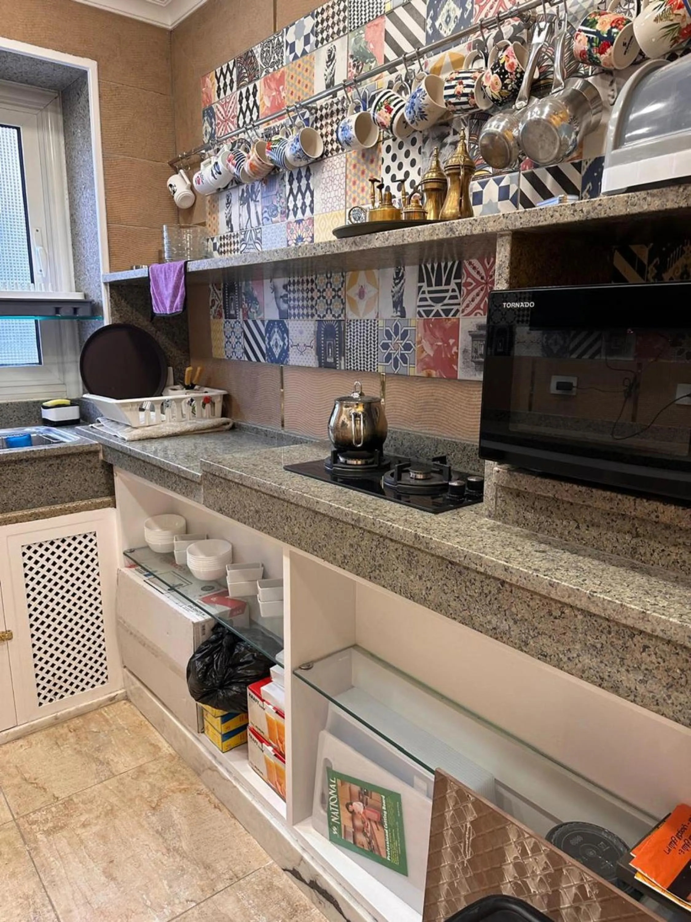 Kitchen or kitchenette in GA Plus Hotel in the heart of Cairo