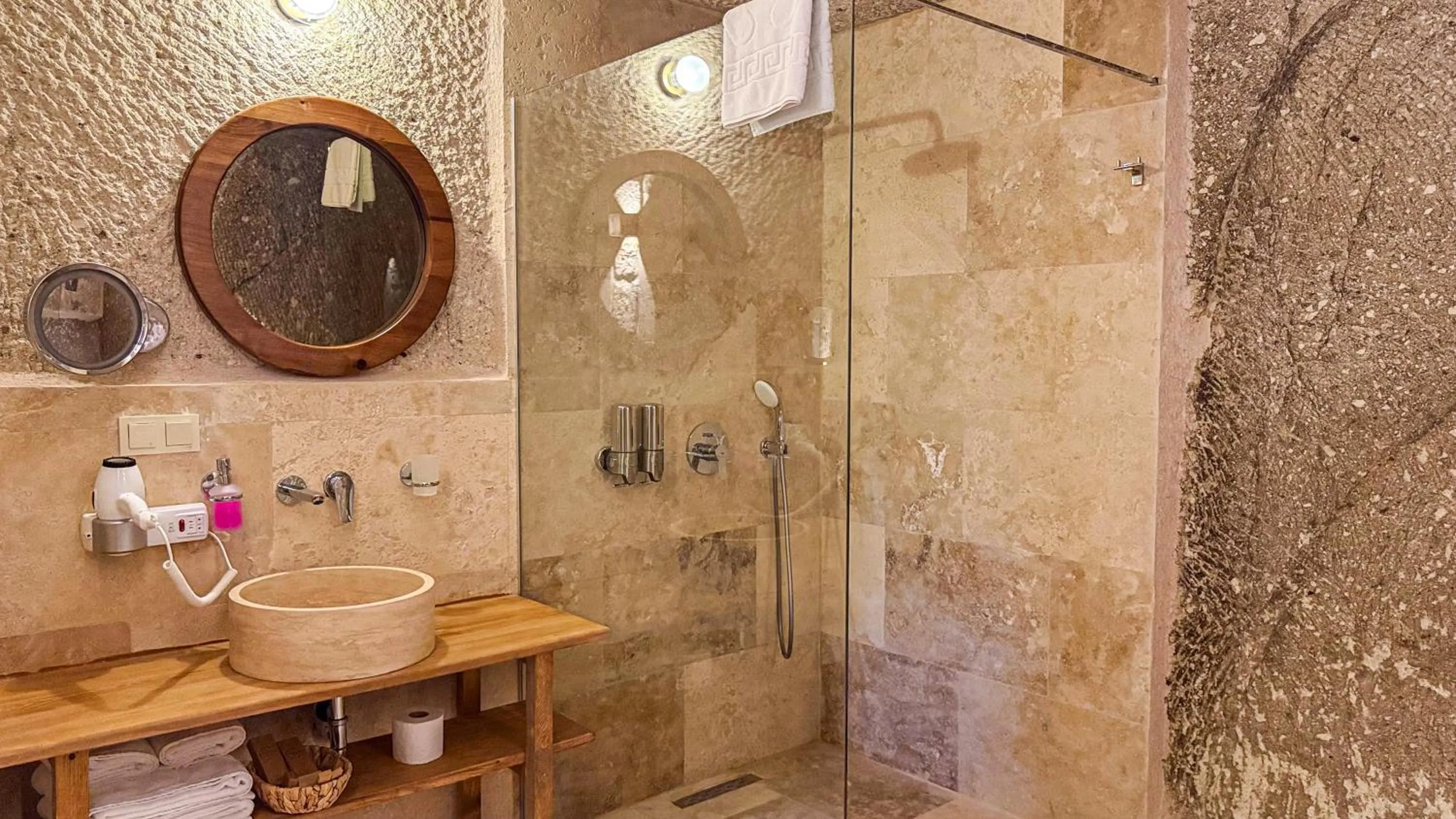 Shower in Logos Cave Cappadocia - Adults Only
