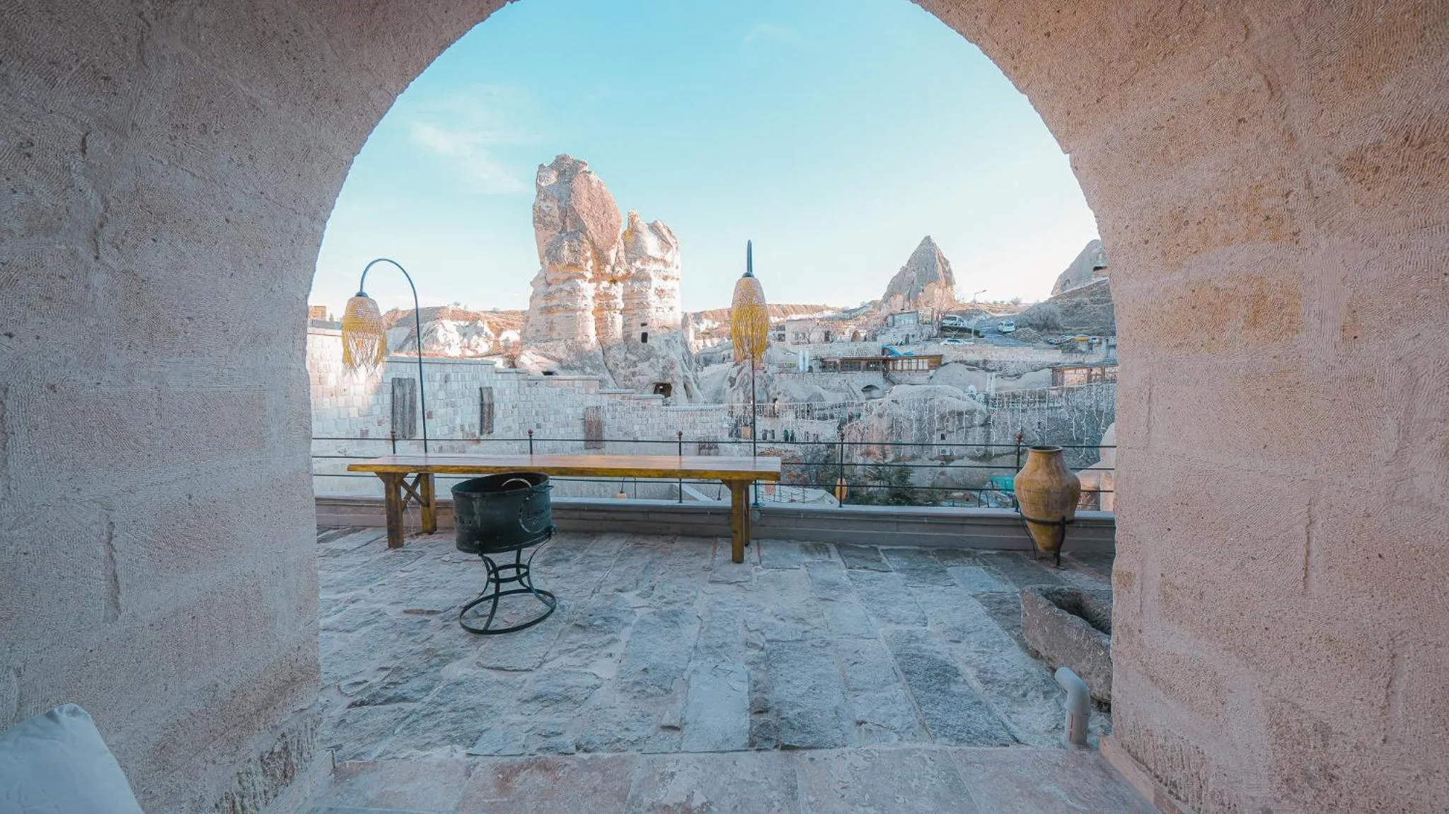 Patio in Logos Cave Cappadocia - Adults Only