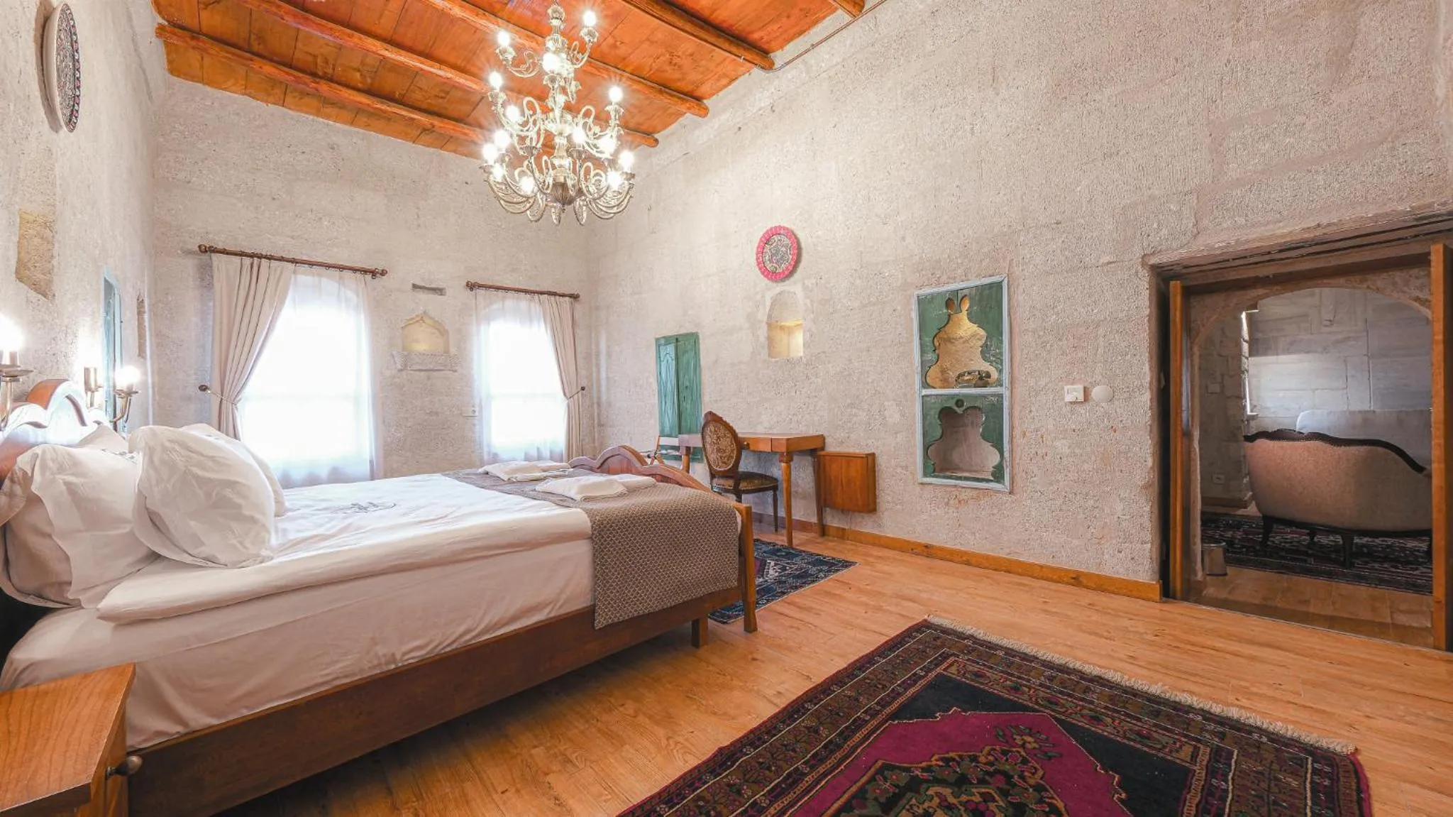 Bed in Logos Cave Cappadocia - Adults Only