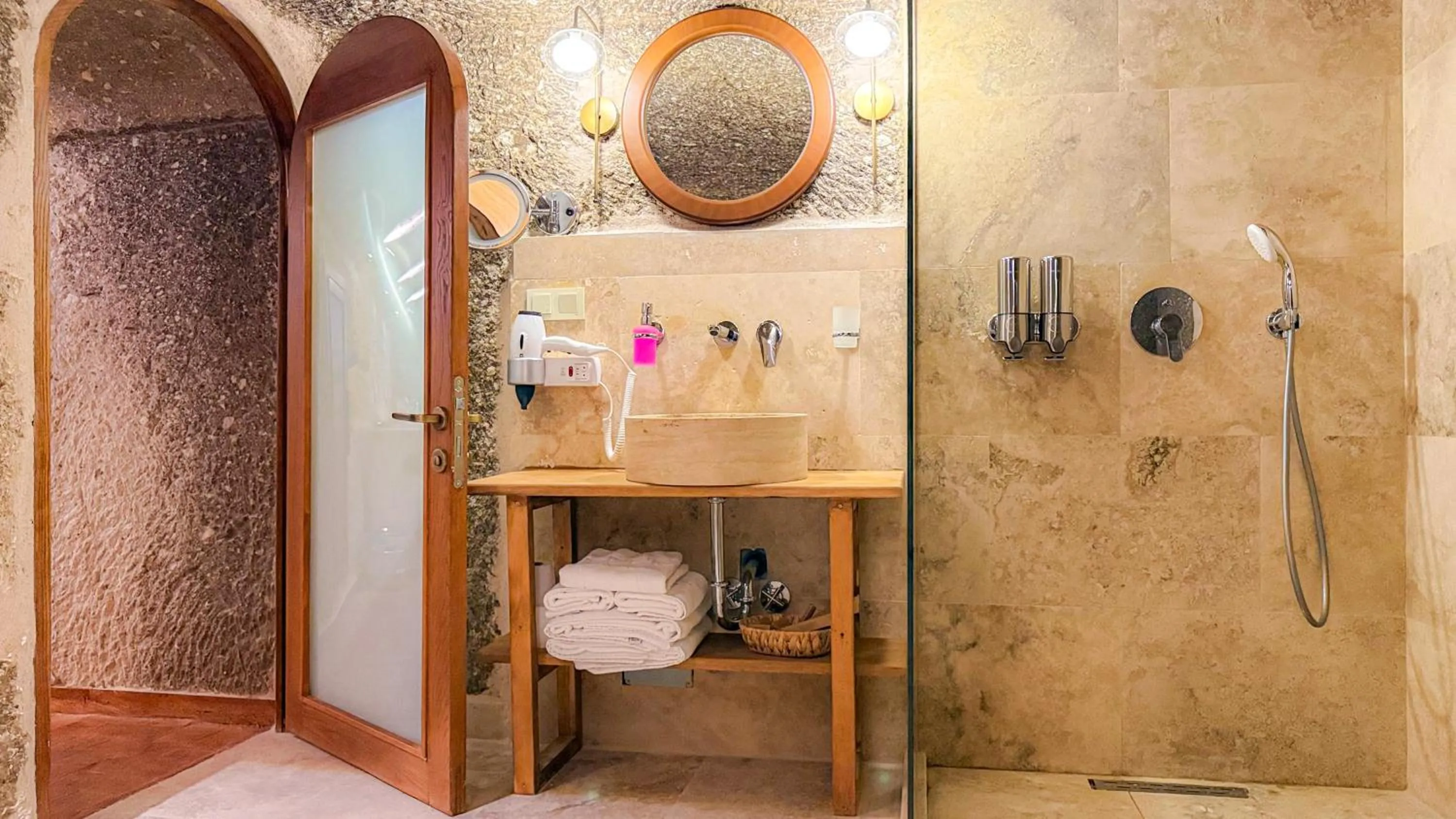 Shower in Logos Cave Cappadocia - Adults Only