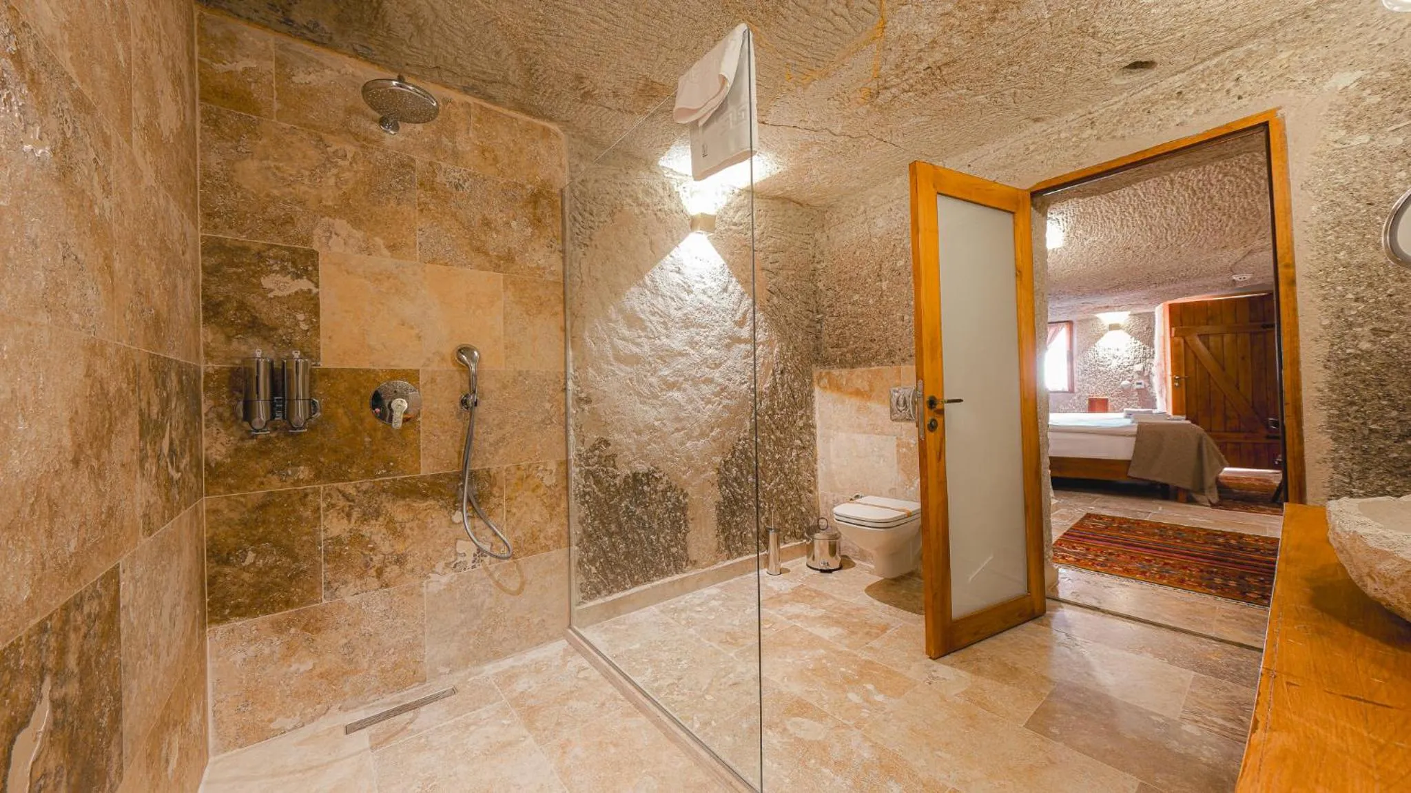 Shower in Logos Cave Cappadocia - Adults Only