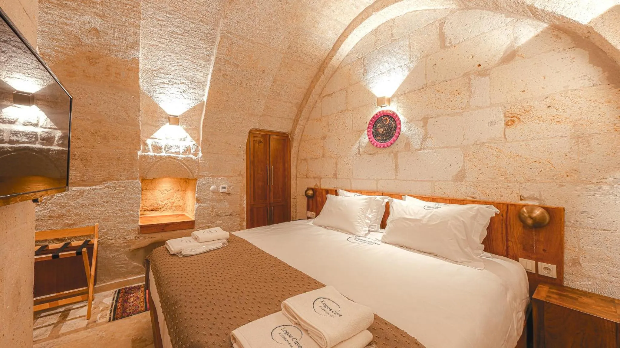 Bed in Logos Cave Cappadocia - Adults Only