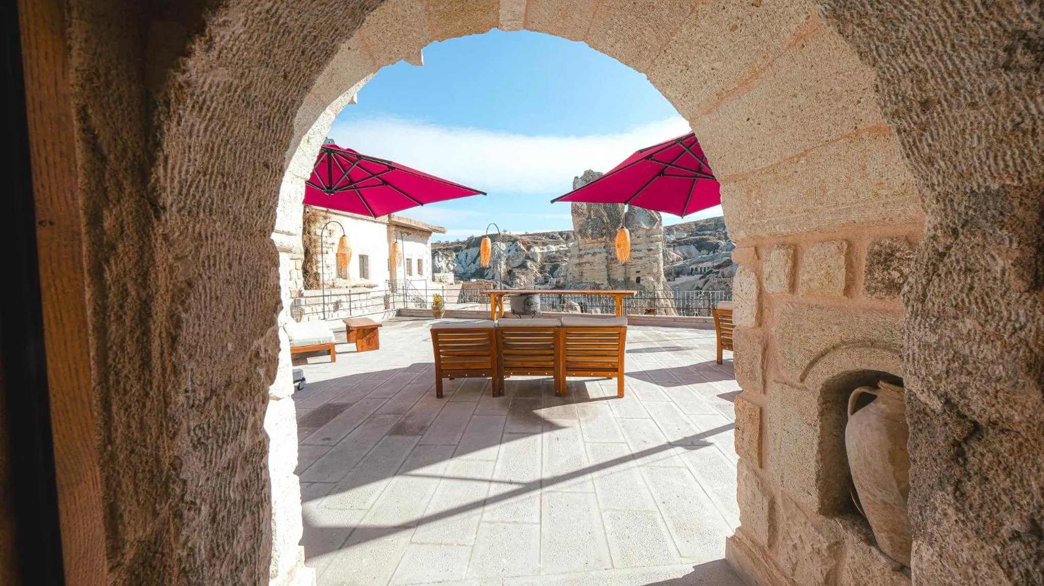 Patio in Logos Cave Cappadocia - Adults Only