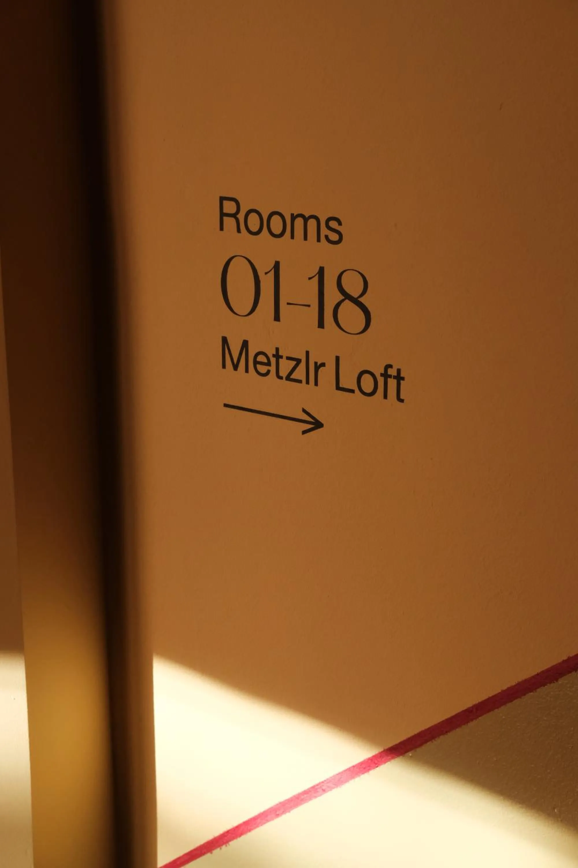Decorative detail in Metzlr House