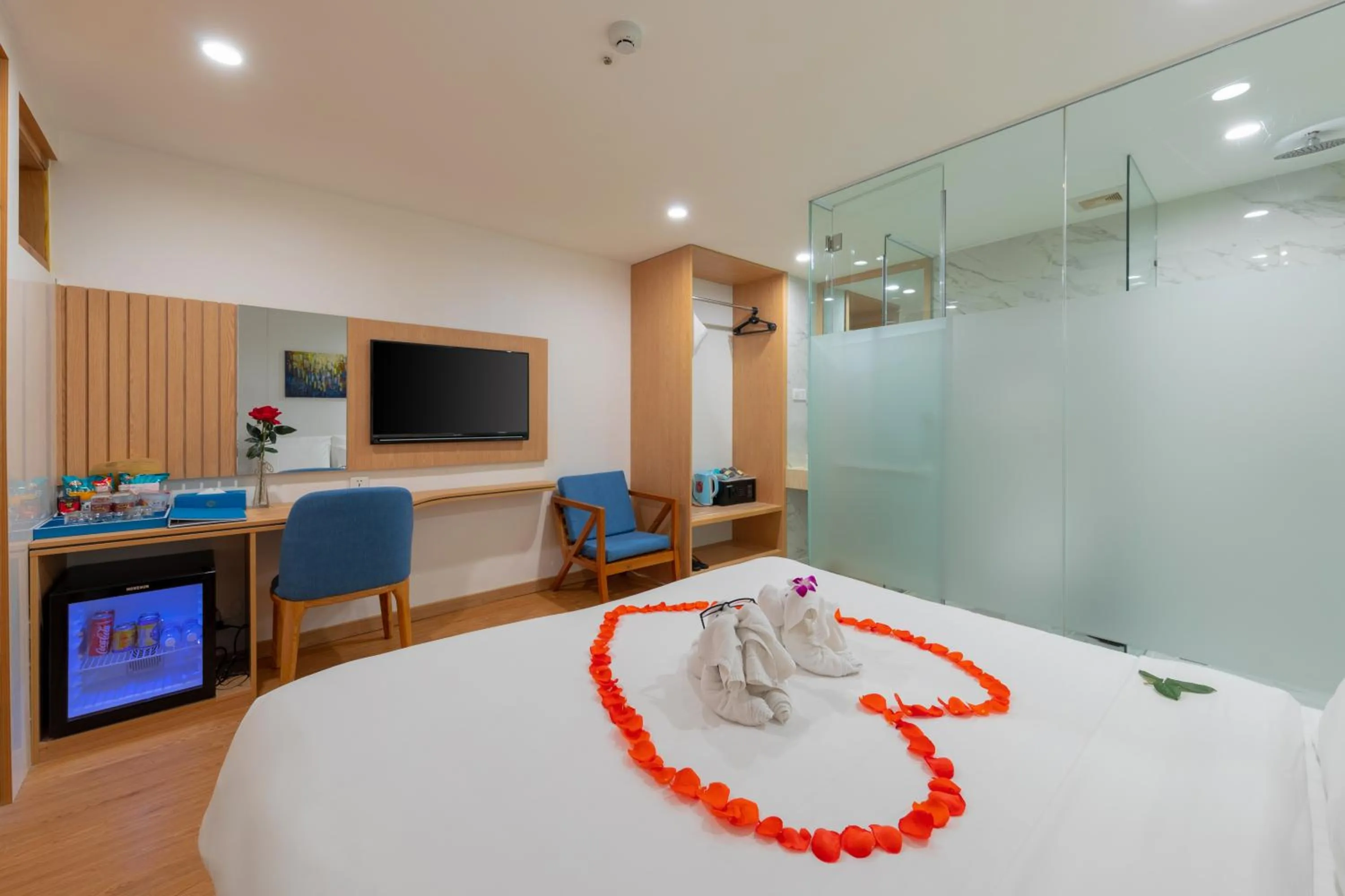 Bed in KOVA Diamond Hotel Da Nang