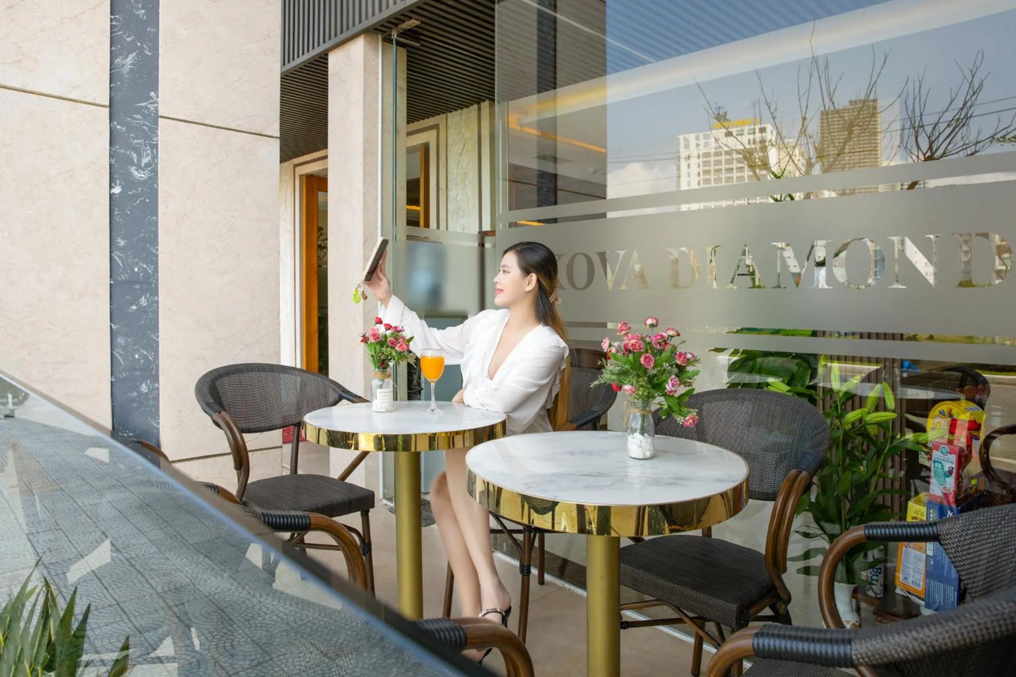 Seating area in KOVA Diamond Hotel Da Nang
