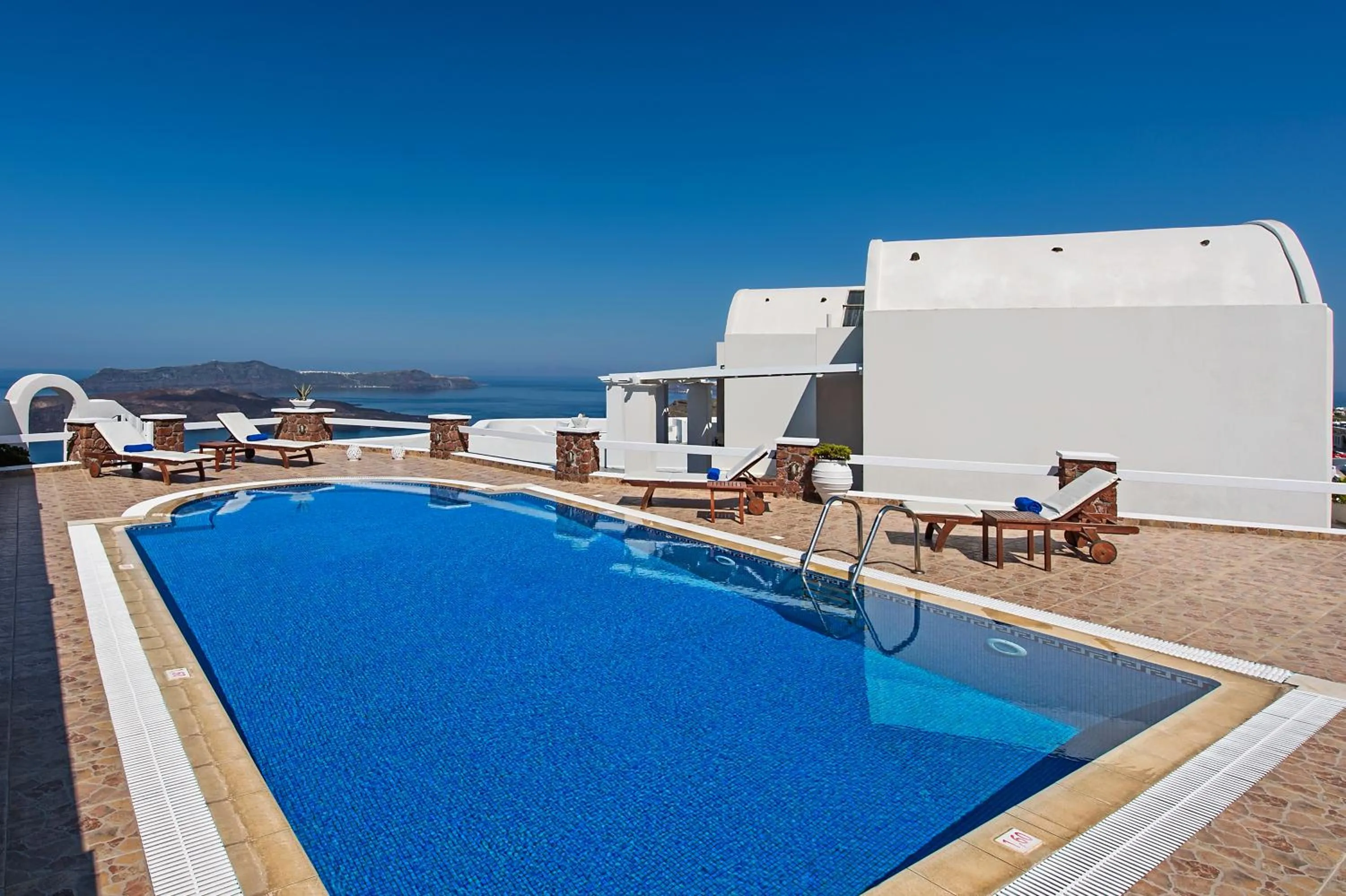 Swimming pool in Villa Irini Fira - Adults Only