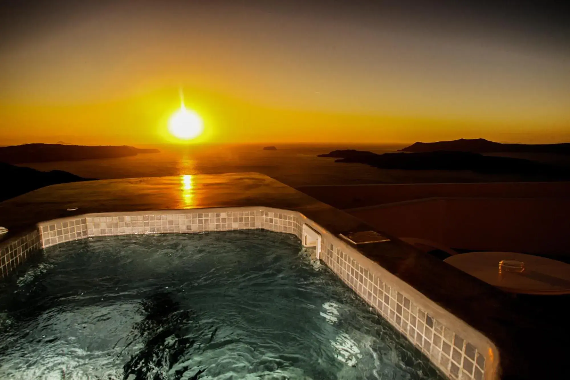 Junior Suite outdoor Tub Caldera View in Villa Irini Fira - Adults Only Junior Suite outdoor Tub Caldera View in Villa Irini Fira - Adults Only