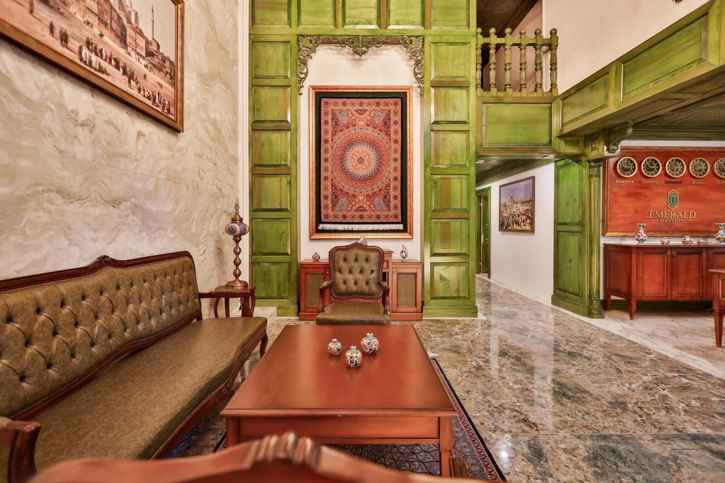 Seating area in Emerald Mansion Hotel