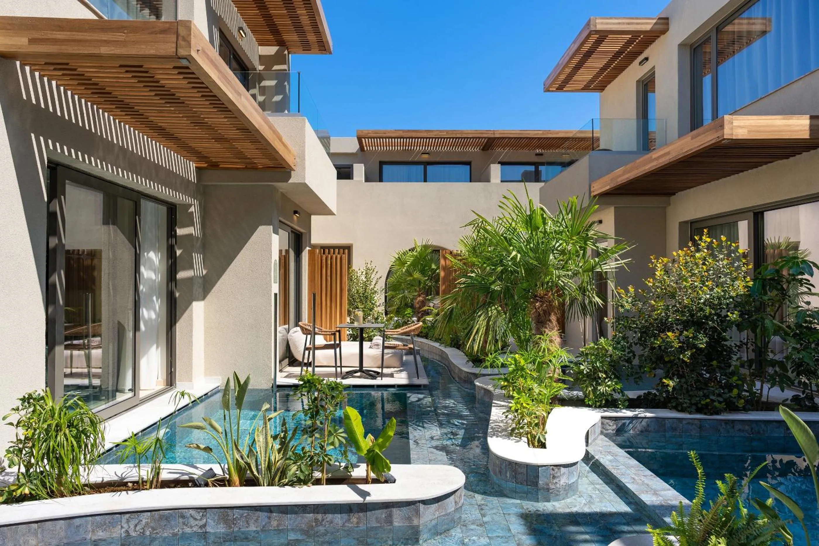 Patio in Alizo Comfort Chic Stay Rhodes - Adults Only