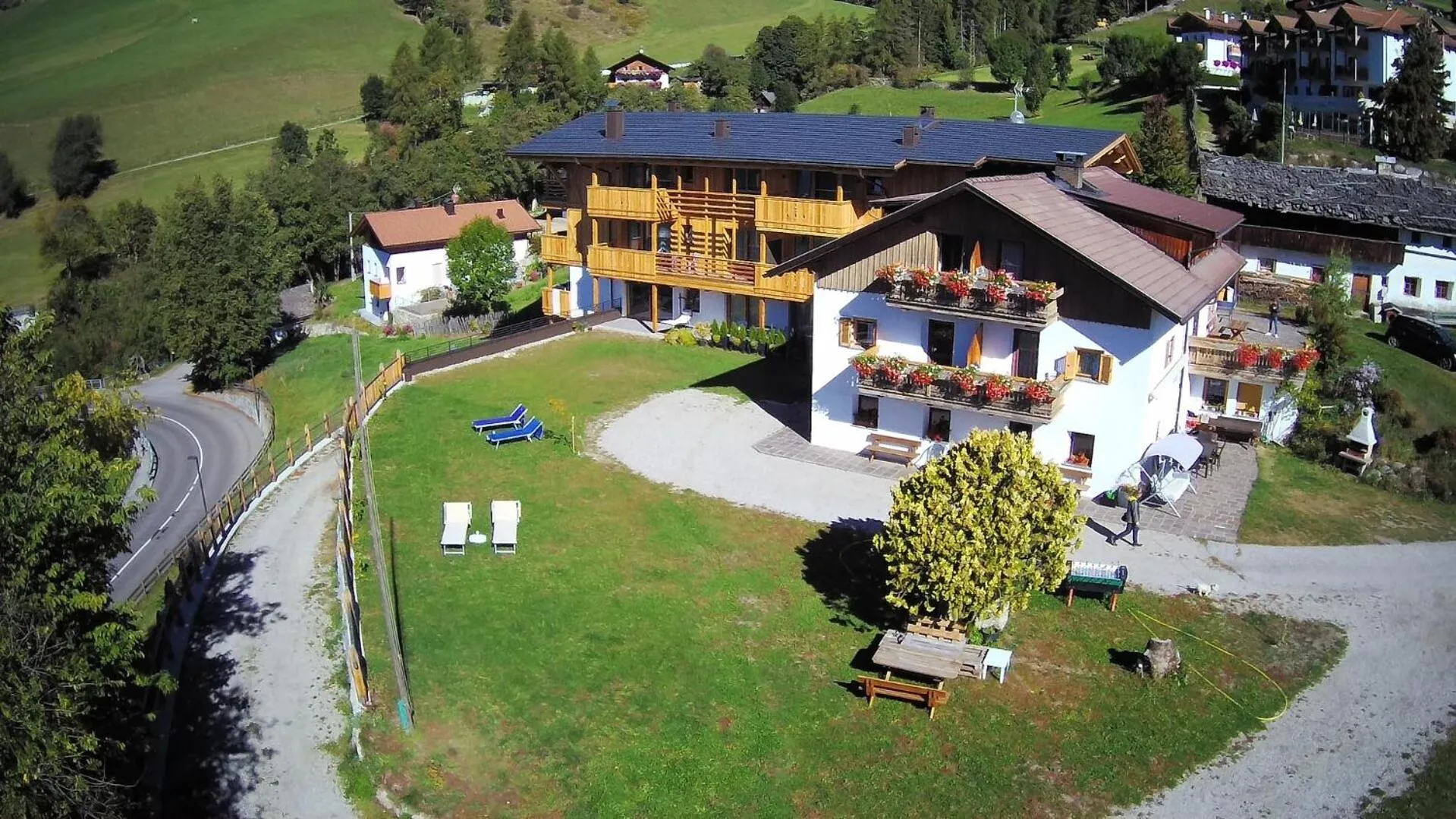 Bird's eye view in Pension Aichner