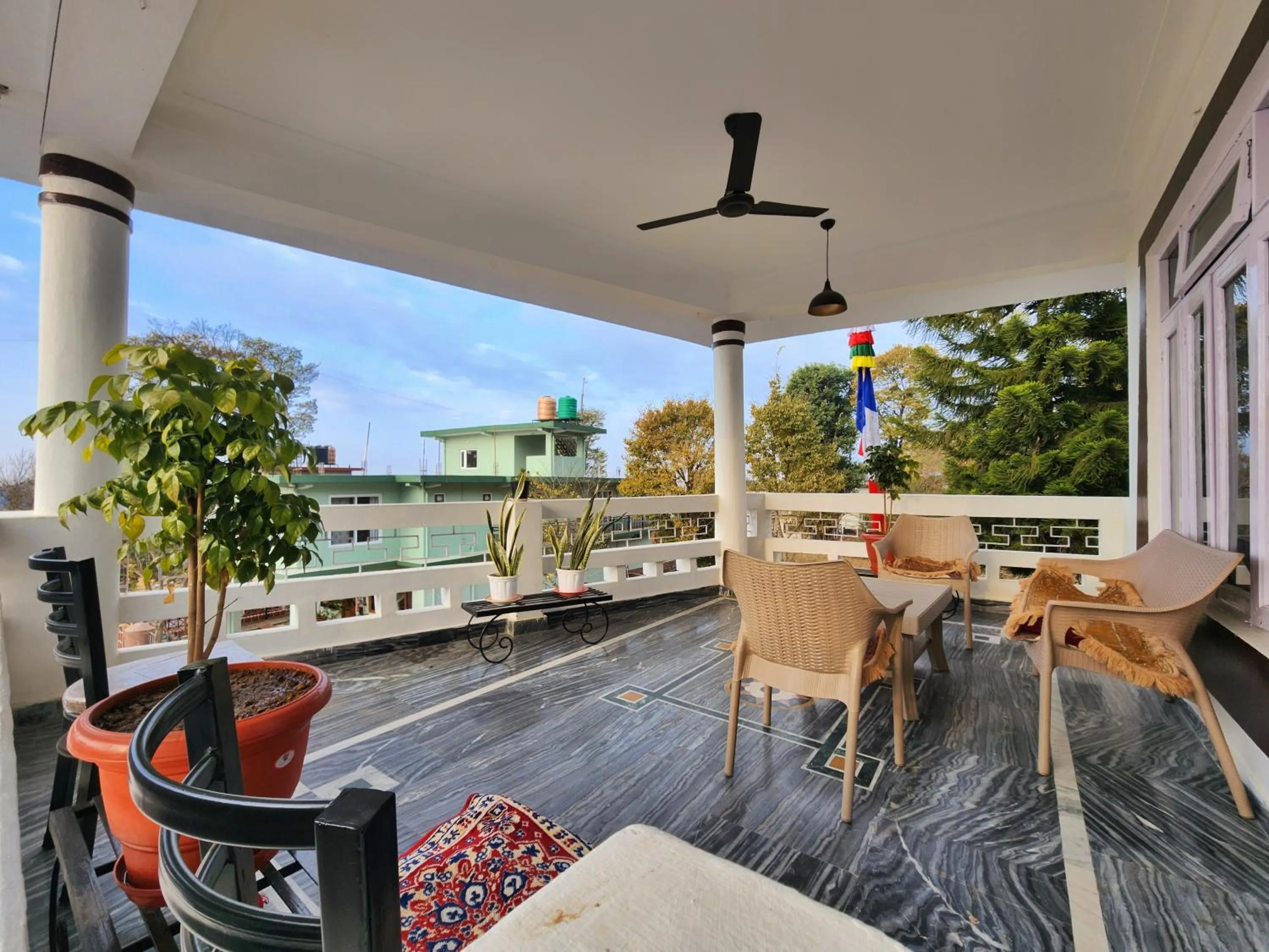 Balcony/Terrace in Dorjee House Bir