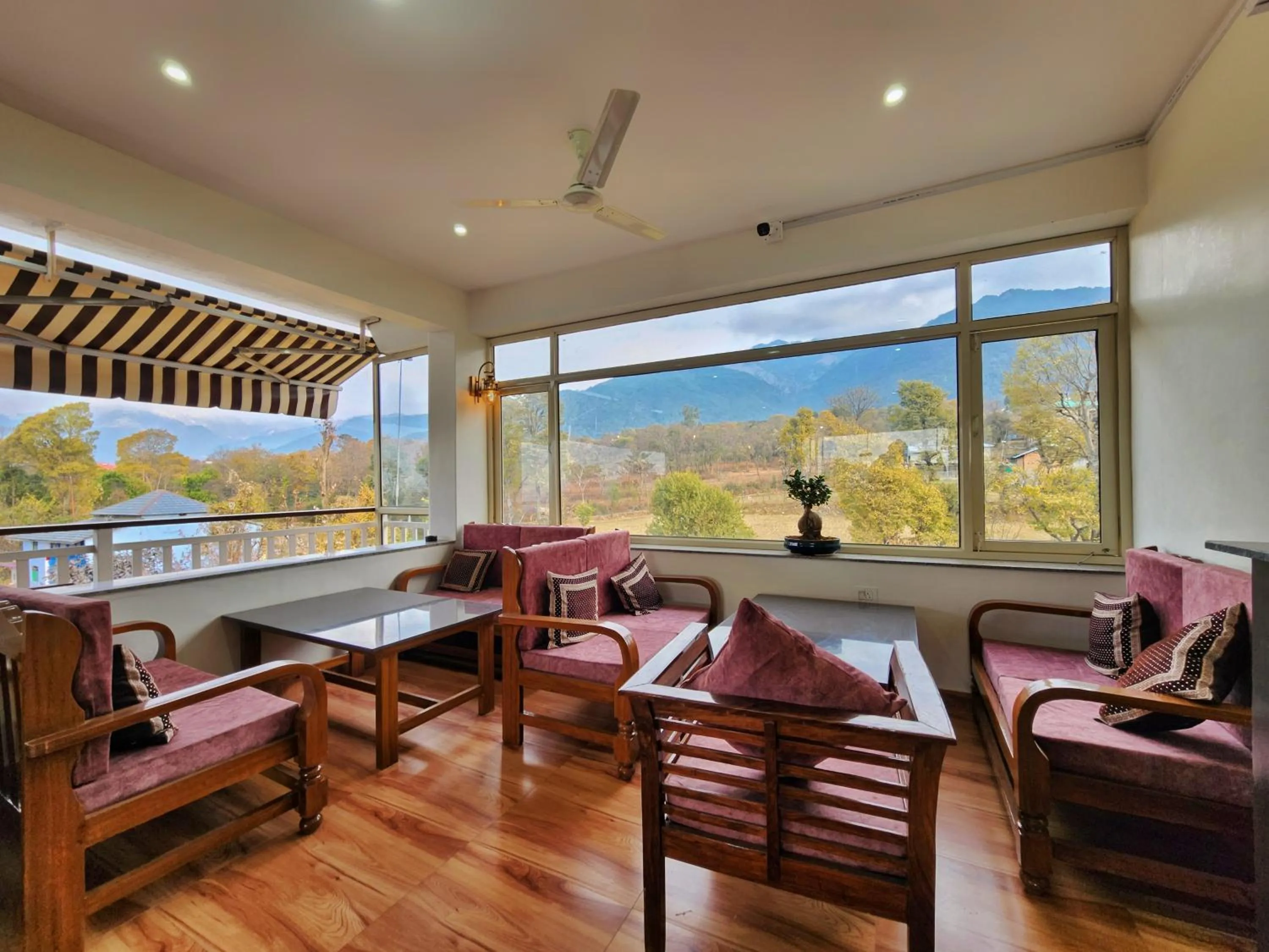 Seating area in Dorjee House Bir