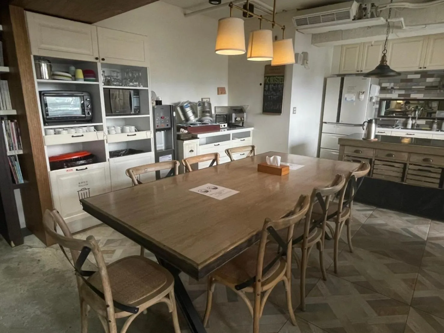 Dining area in NK Hostel