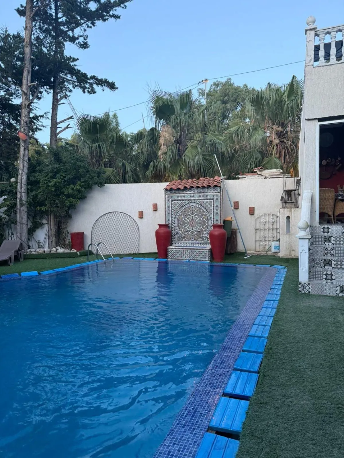 Swimming pool in Malabata Guest House